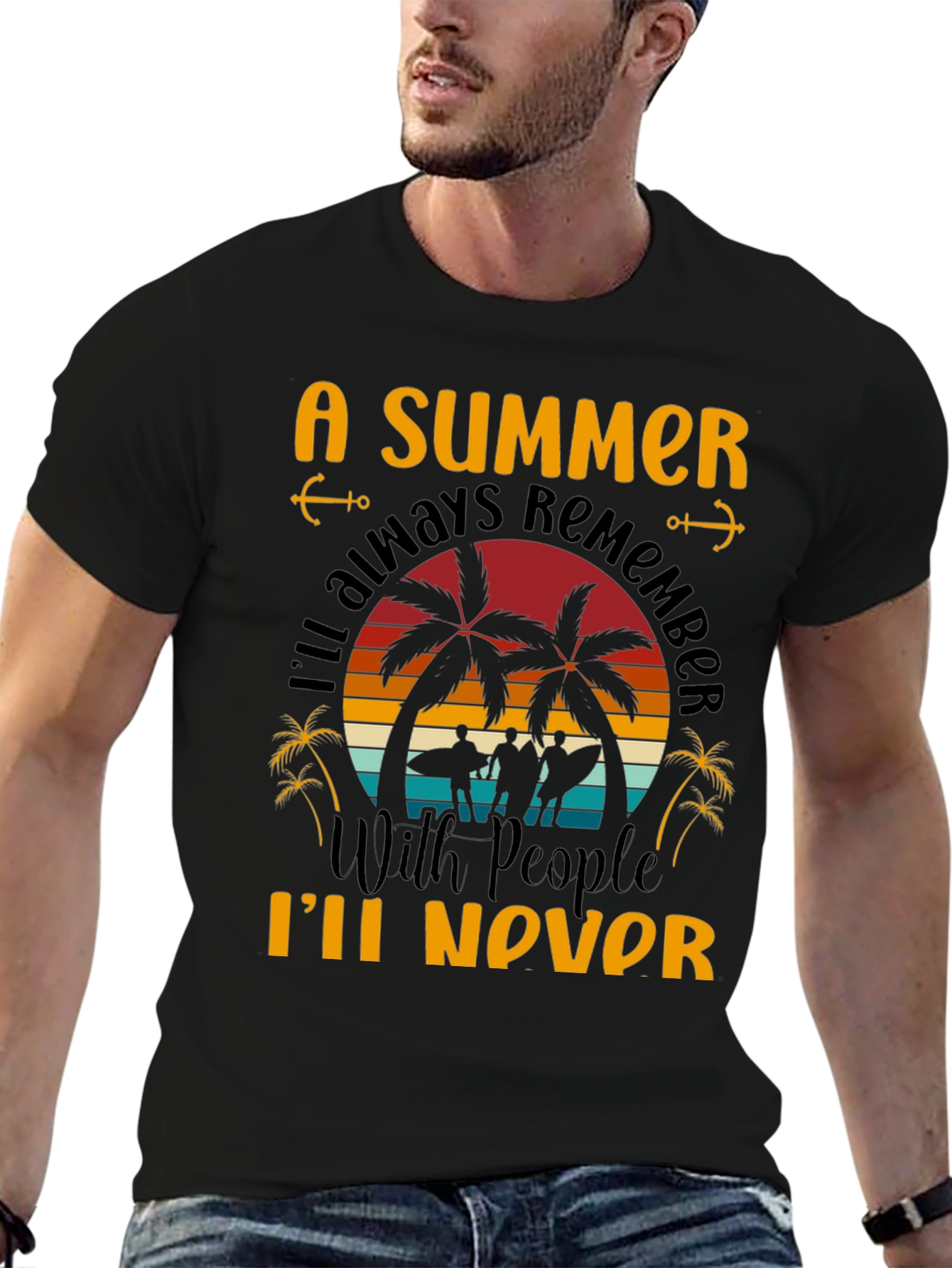 Black A Summer to Remember Graphic T-Shirt view 6