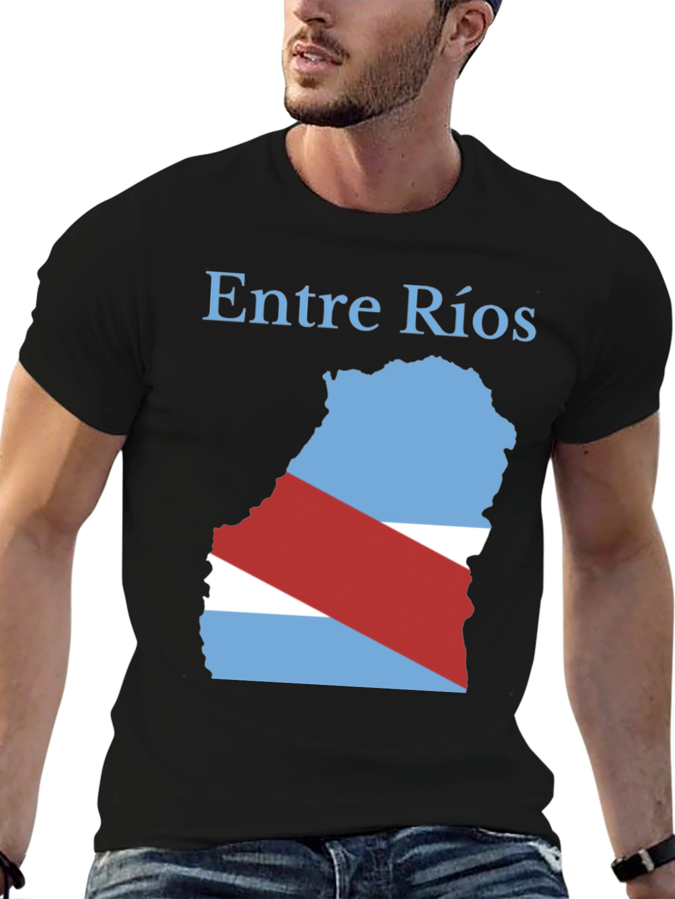 Black Entre Rios Argentina Province T-Shirt view 6
