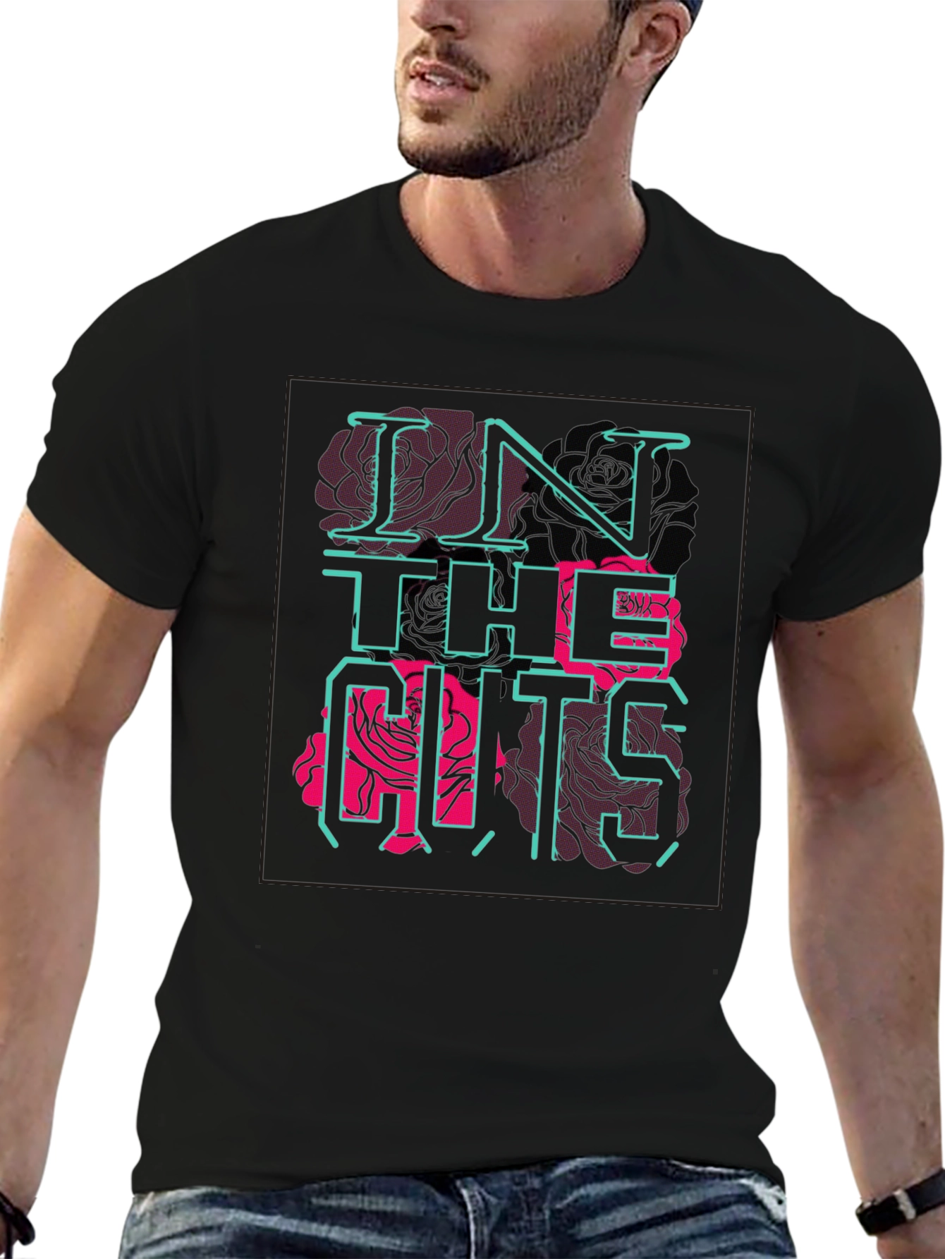 Black In The Cuts Graphic Tee - Black view 6