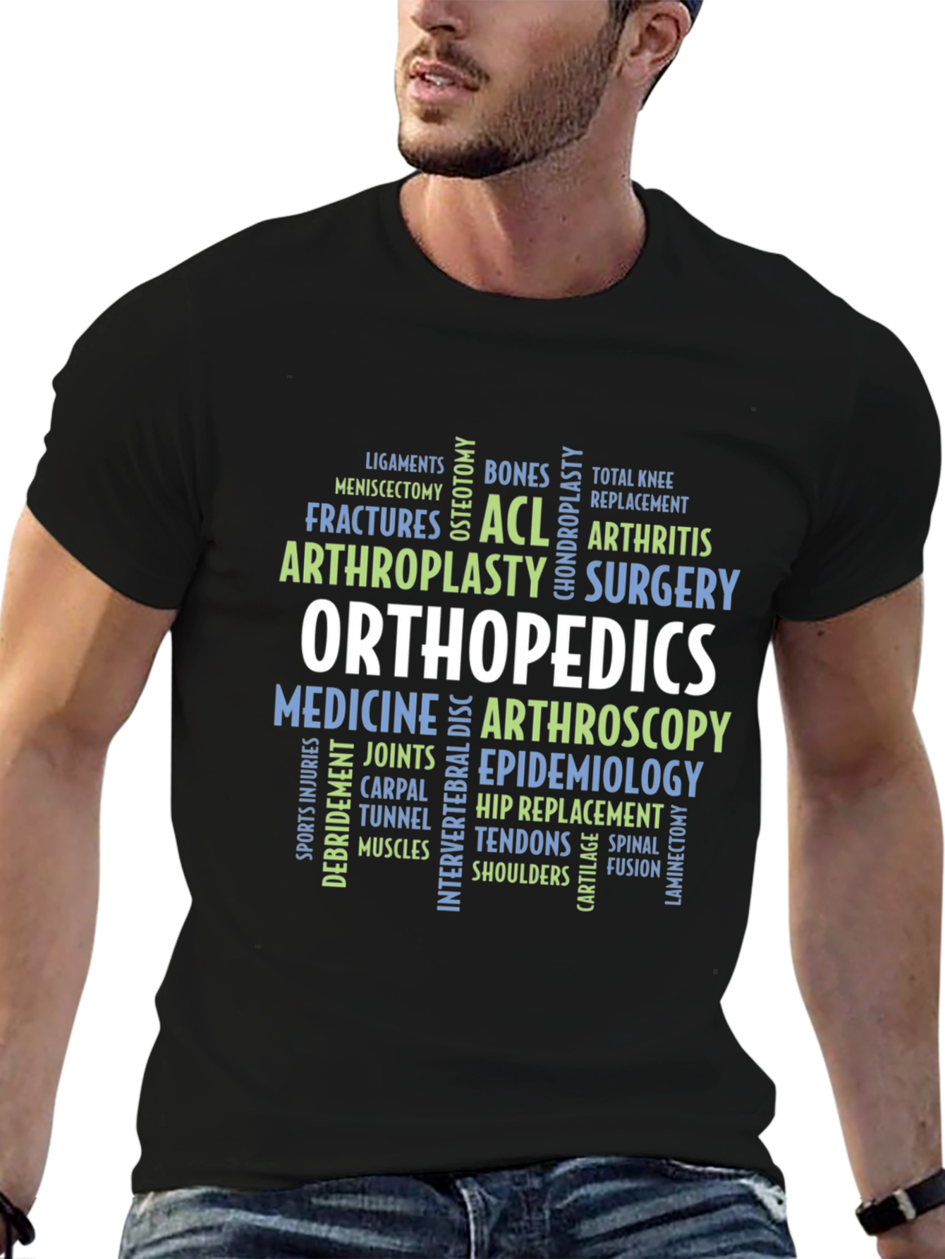 Orthopedics Word Cloud T-Shirt - 6