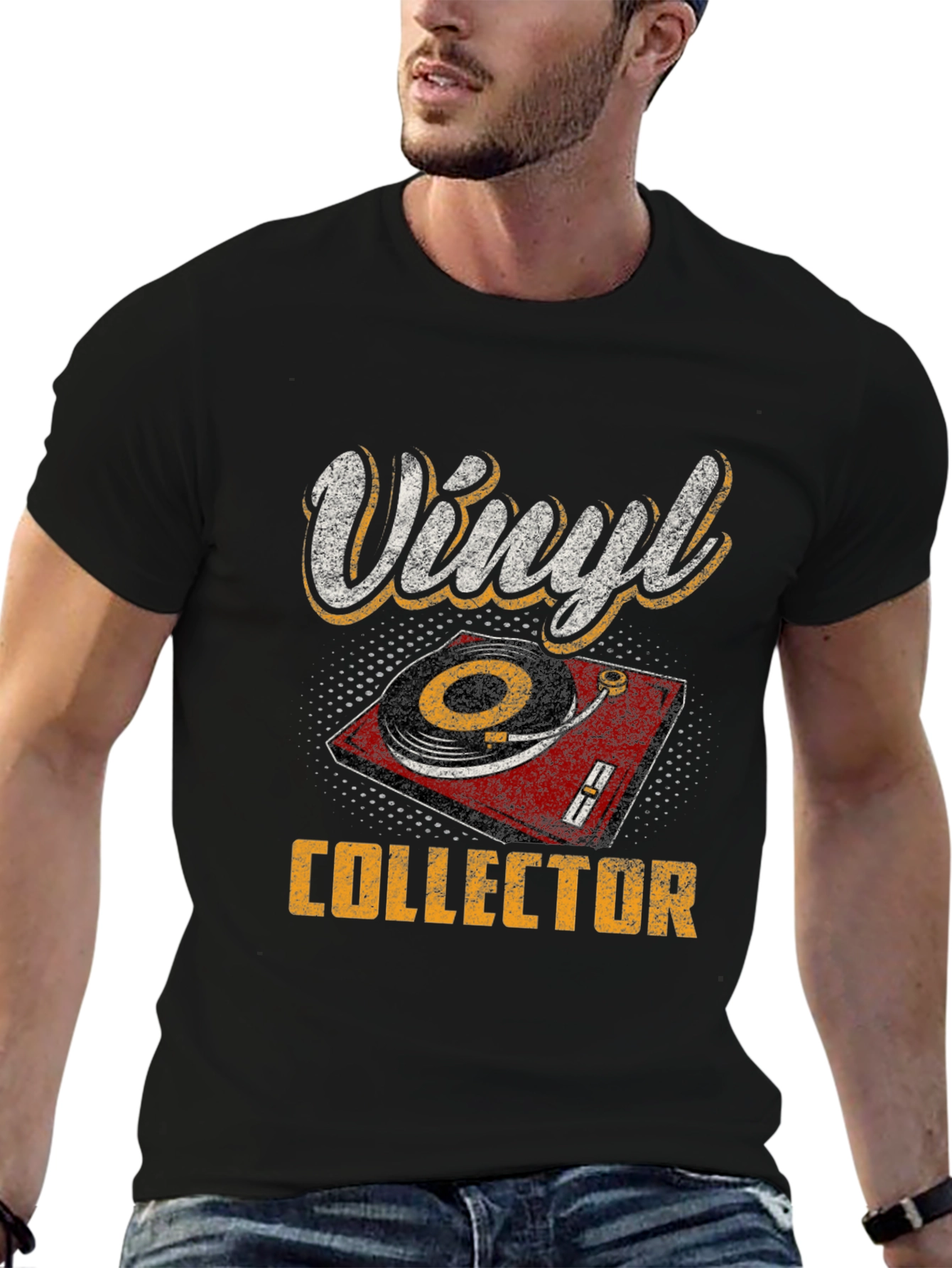 Black Vinyl Collector Graphic Tee view 6