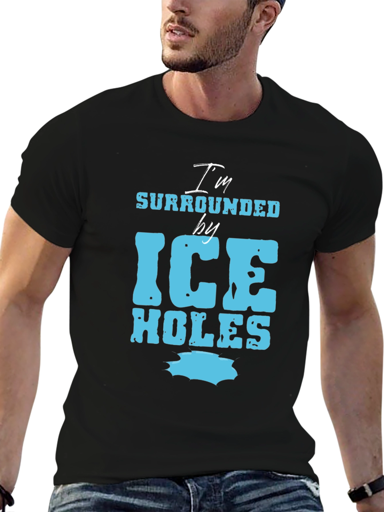 I'm Surrounded by Ice Holes Graphic Tee - 6