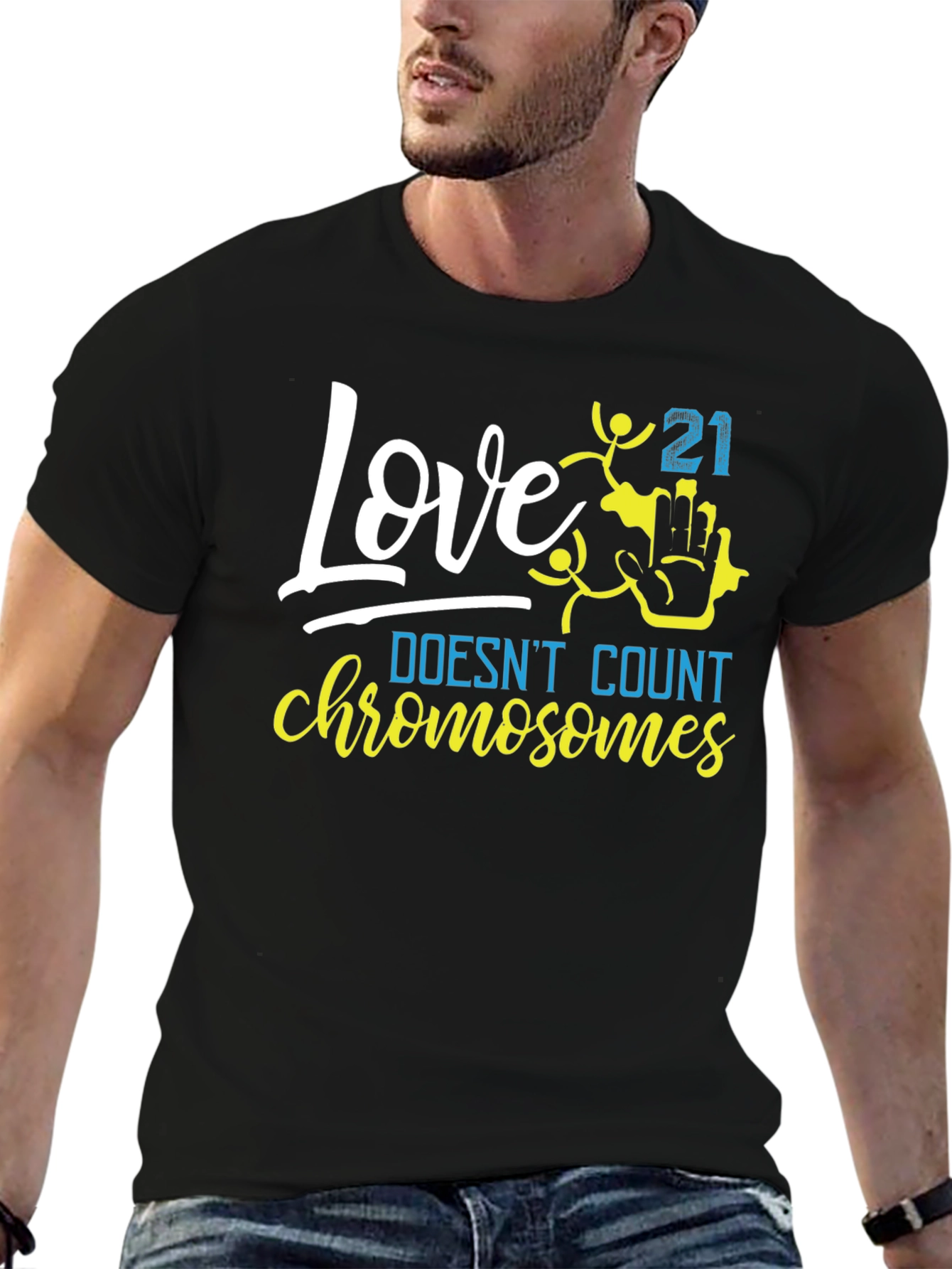 Black Love Doesn't Count Chromosomes T-Shirt view 6