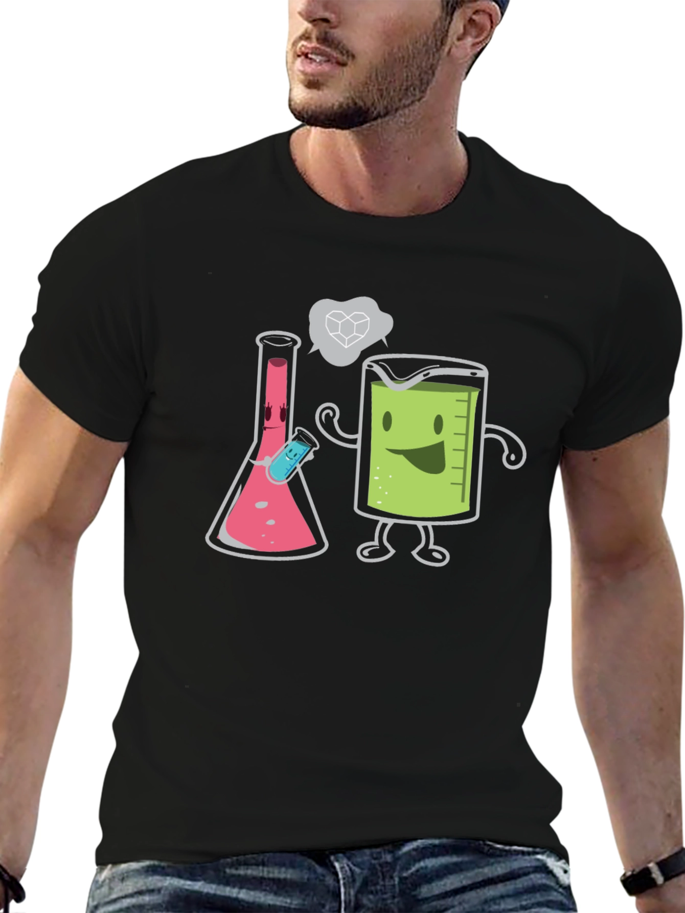 Science Humor T-Shirt - Beaker & Flask Chemistry Tee - 6