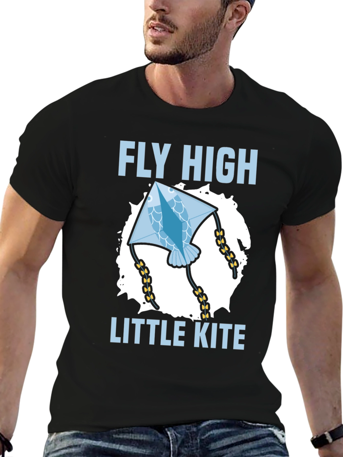 Black Fly High Little Kite T-Shirt view 6