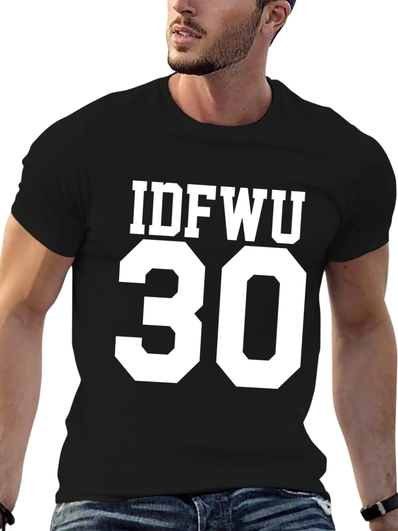 Black IDFWU 30 Graphic T-Shirt, Black view 6