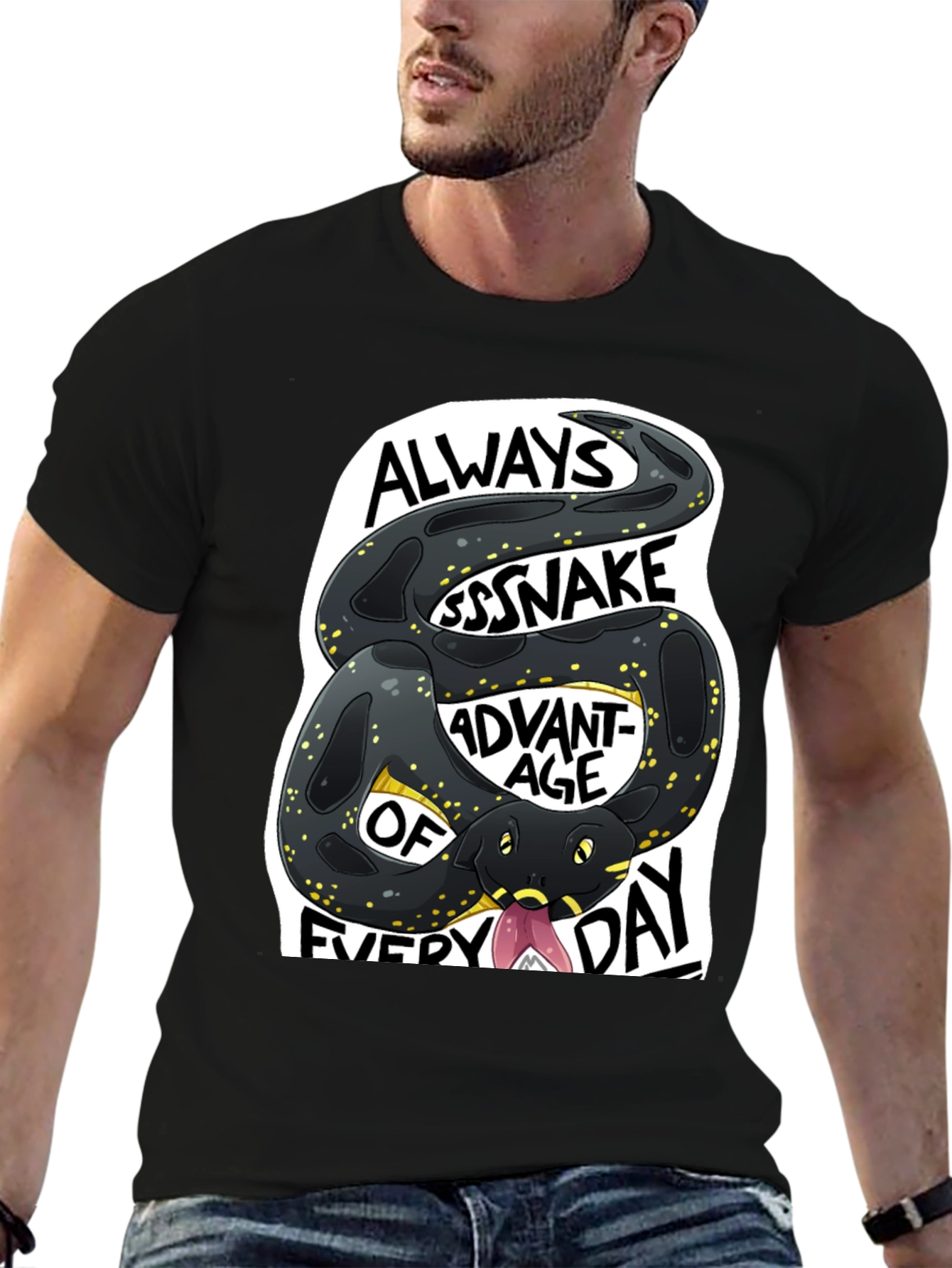Black Always Ssssnake Advantage T-Shirt view 6