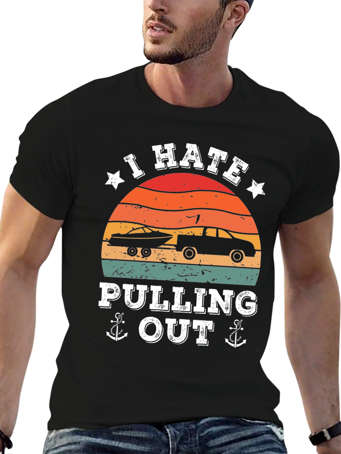 Black I Hate Pulling Out Graphic T-Shirt view 6