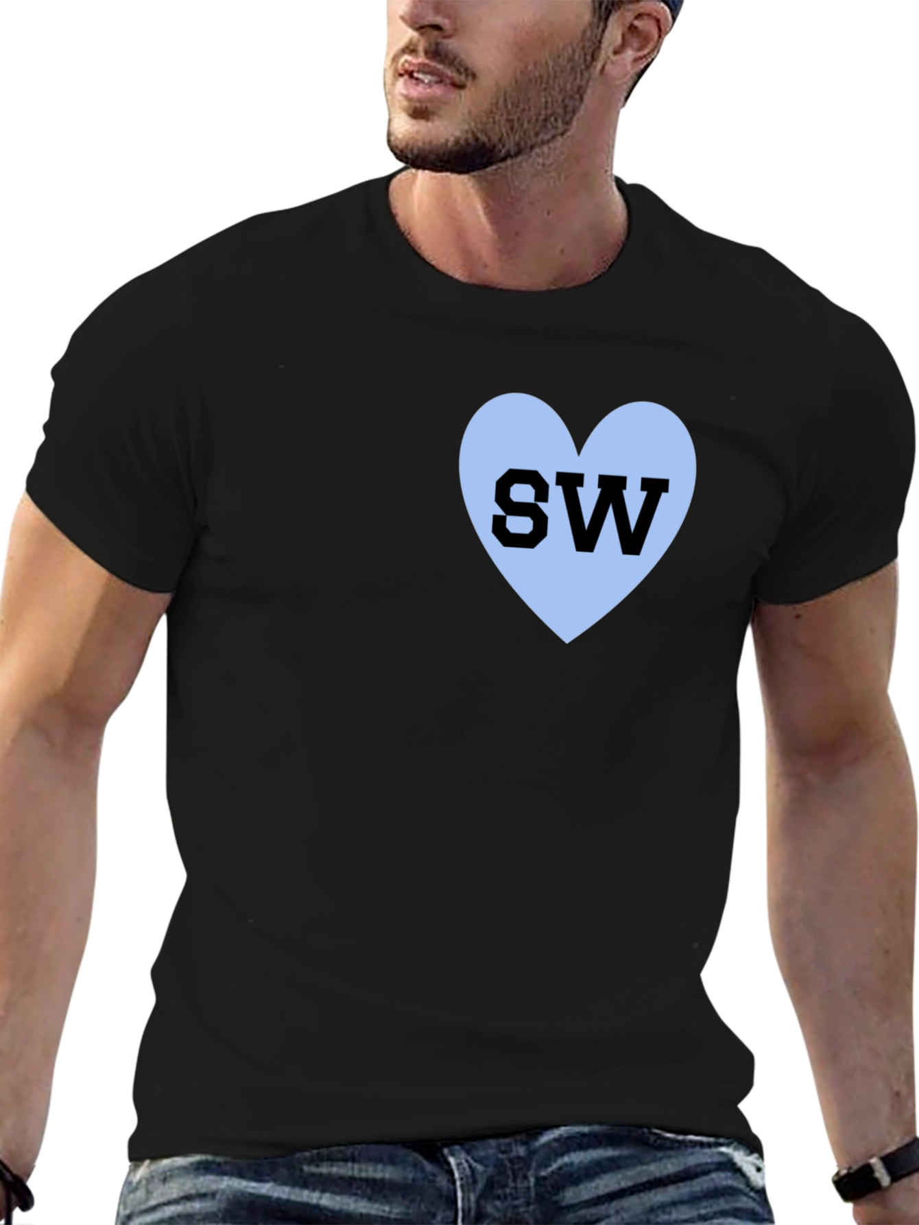 Black Black SW Heart T-Shirt view 6