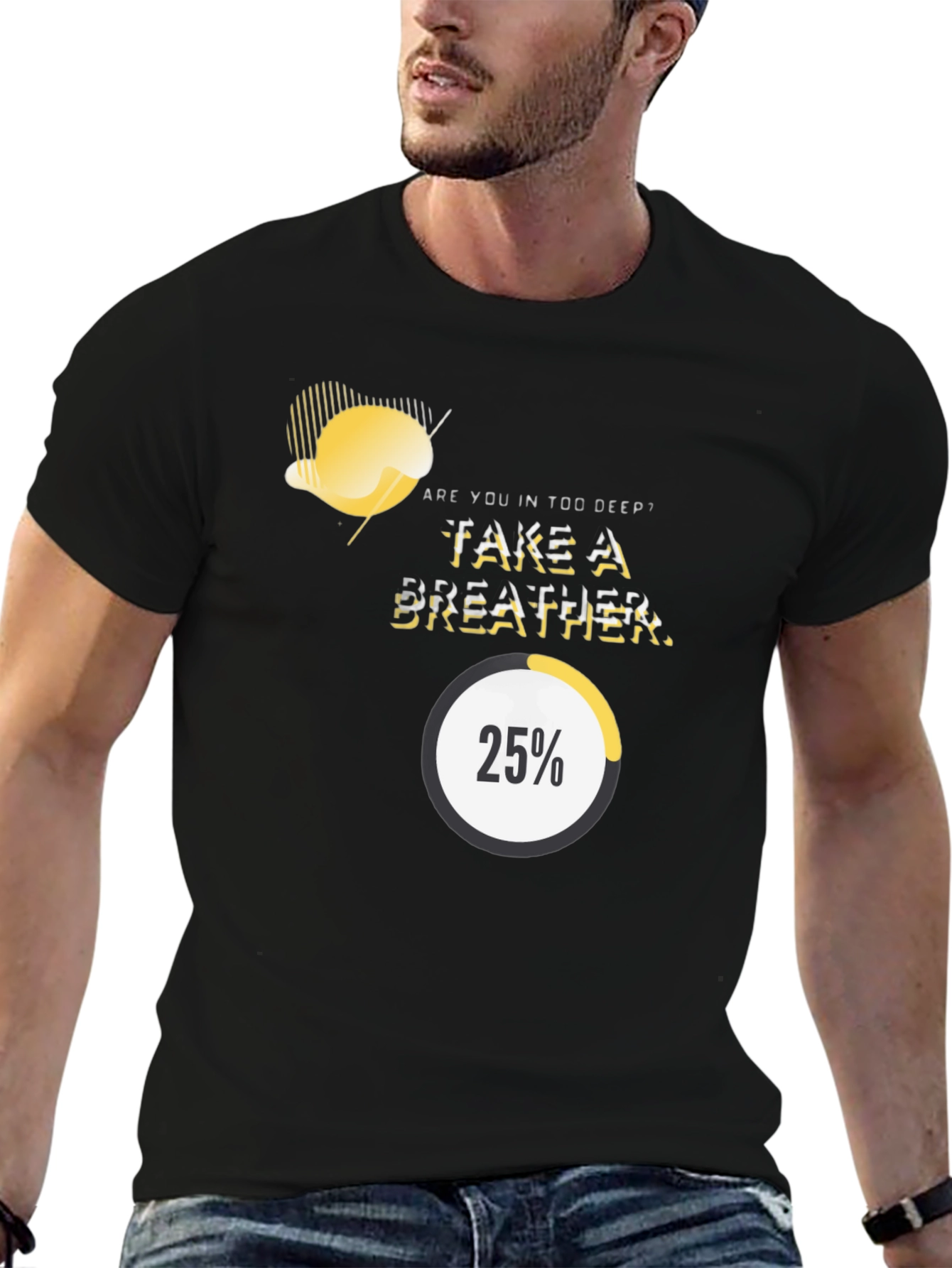 Black Take a Breather T-Shirt view 6