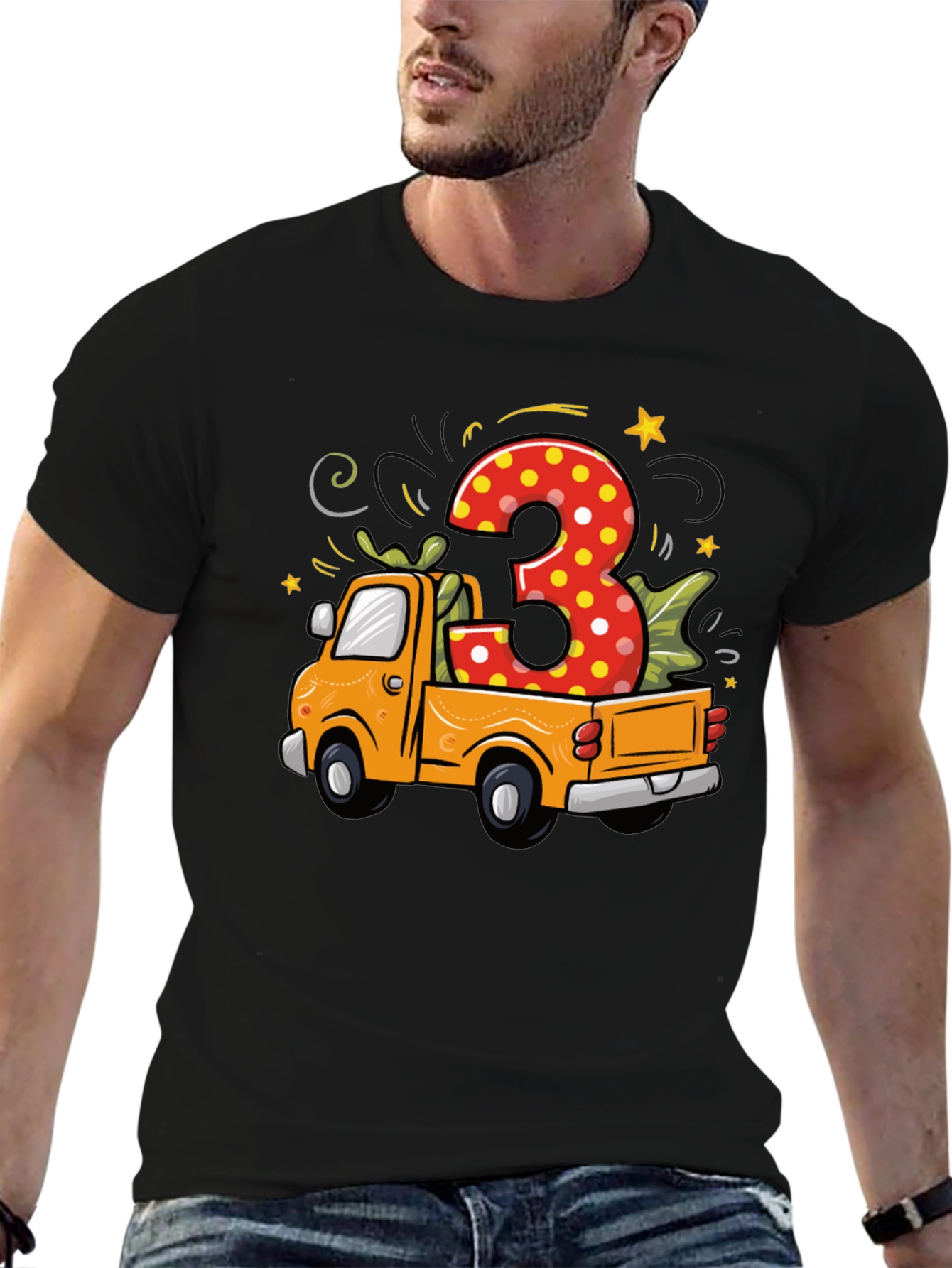 3rd Birthday Truck T-Shirt - 6