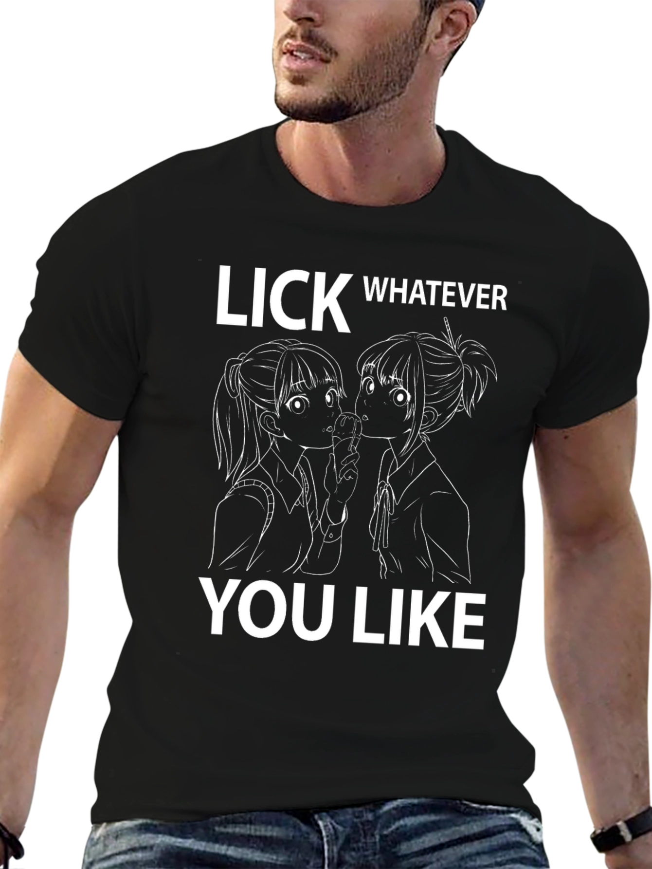 Black Lick Whatever You Like Graphic T-Shirt view 6