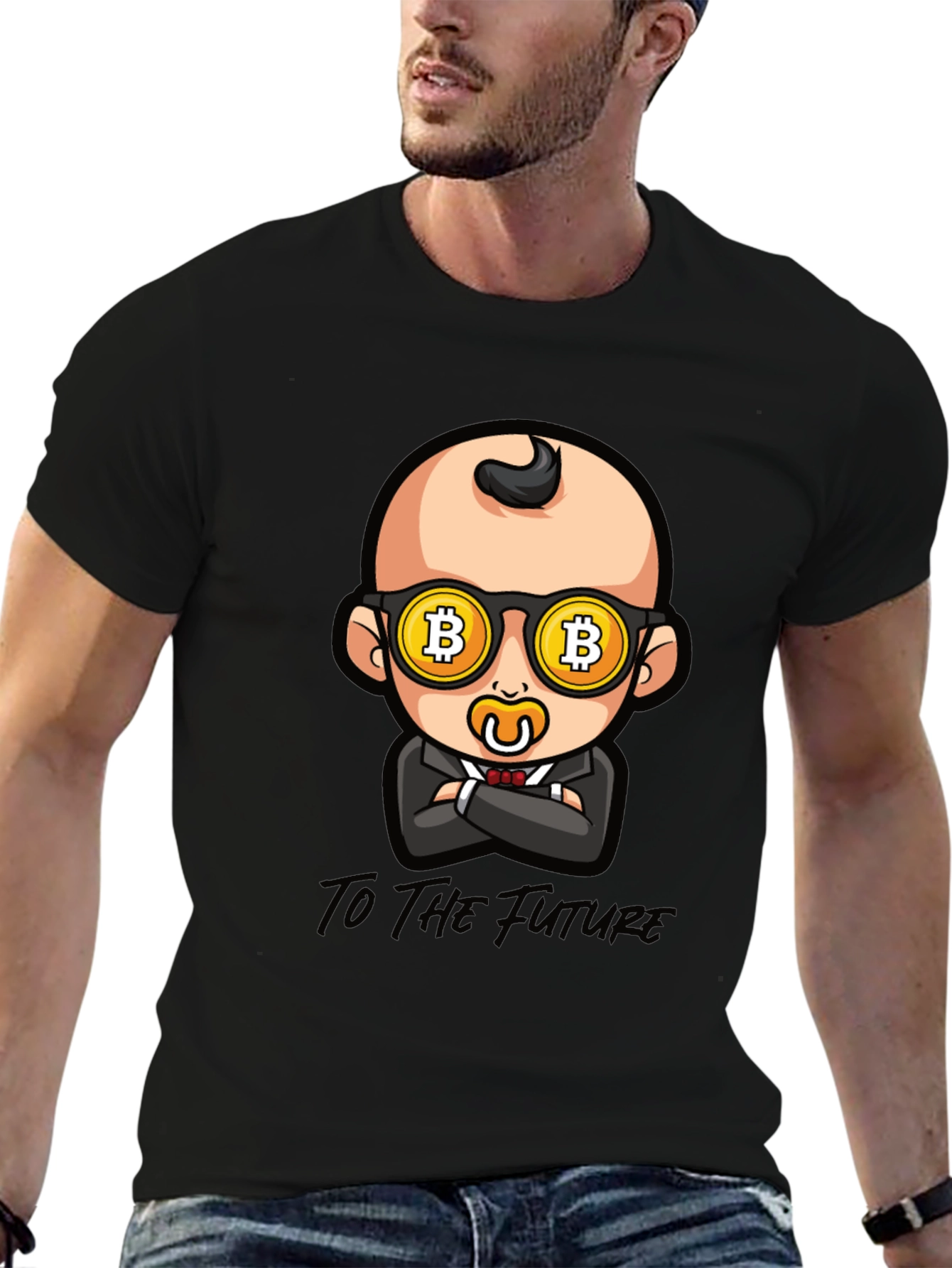 Bitcoin Baby T-Shirt - To The Future Crypto Tee - 6