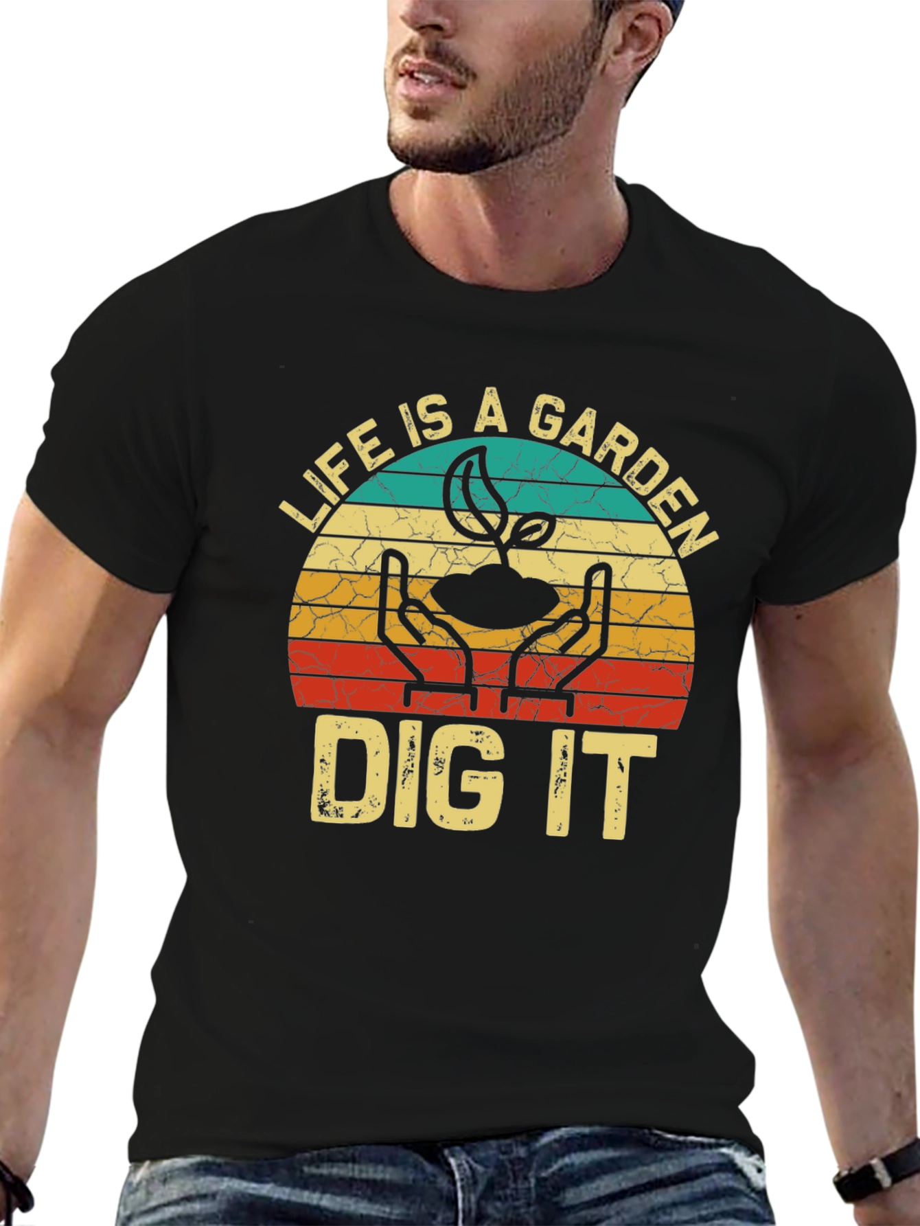 Black Life is a Garden Dig It T-Shirt view 6