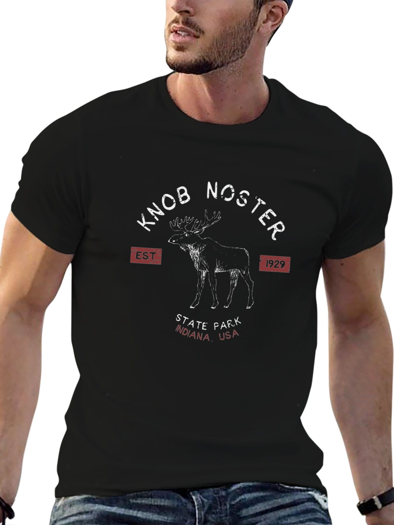 Black Knob Noster State Park Moose T-Shirt view 6