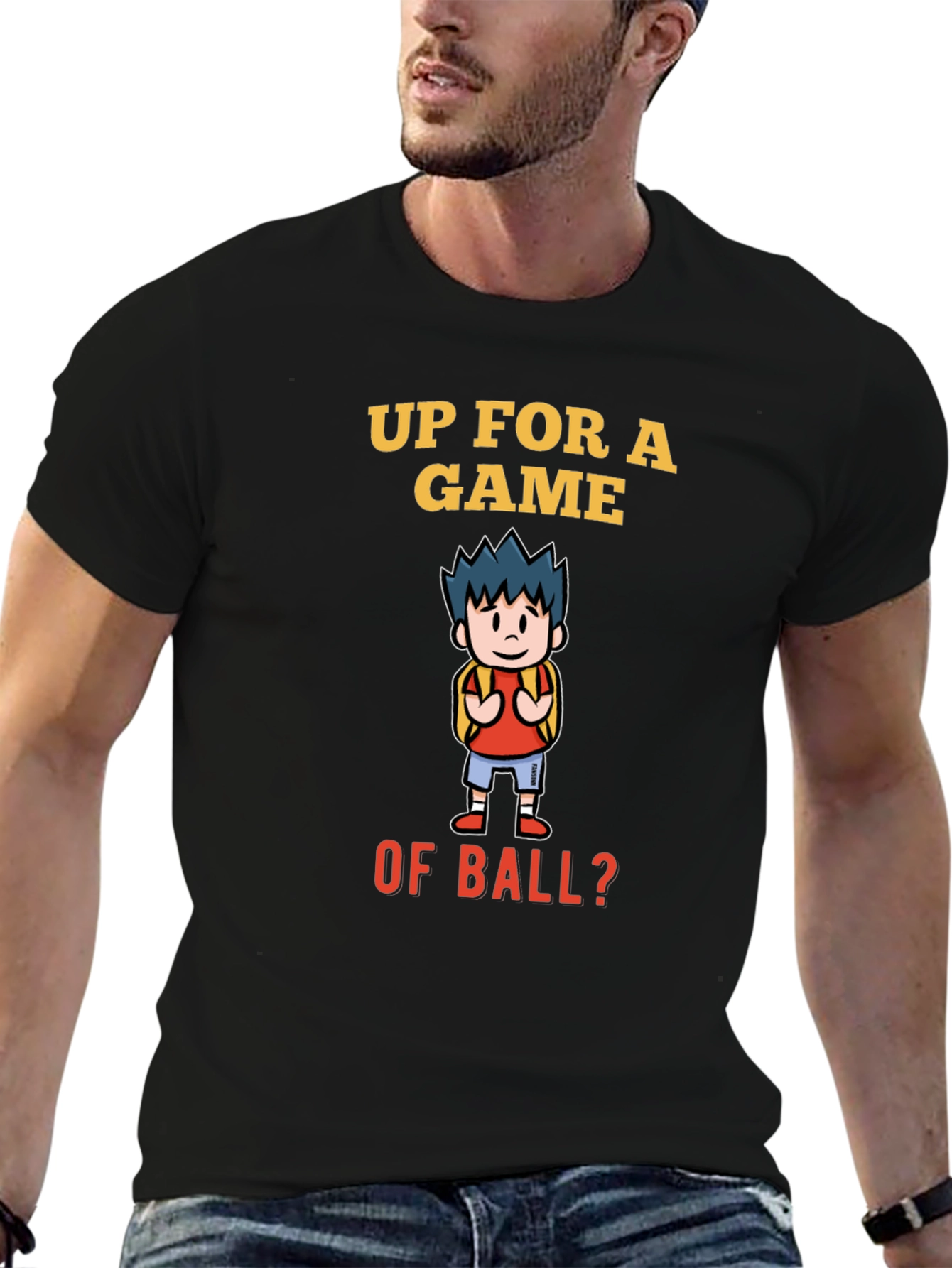 Black Up For A Game T-Shirt view 6