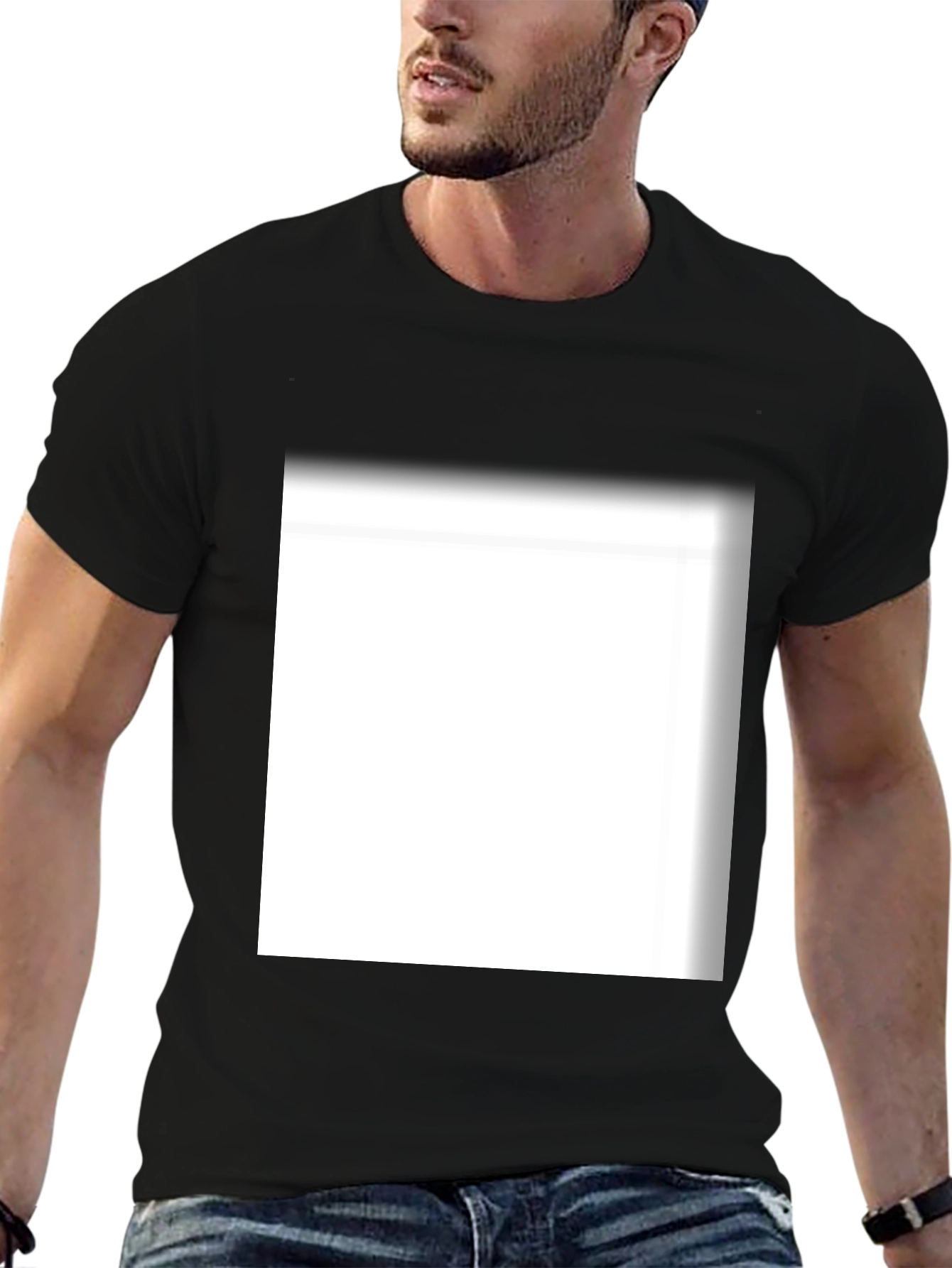 Black Classic Black Crew Neck T-Shirt view 6