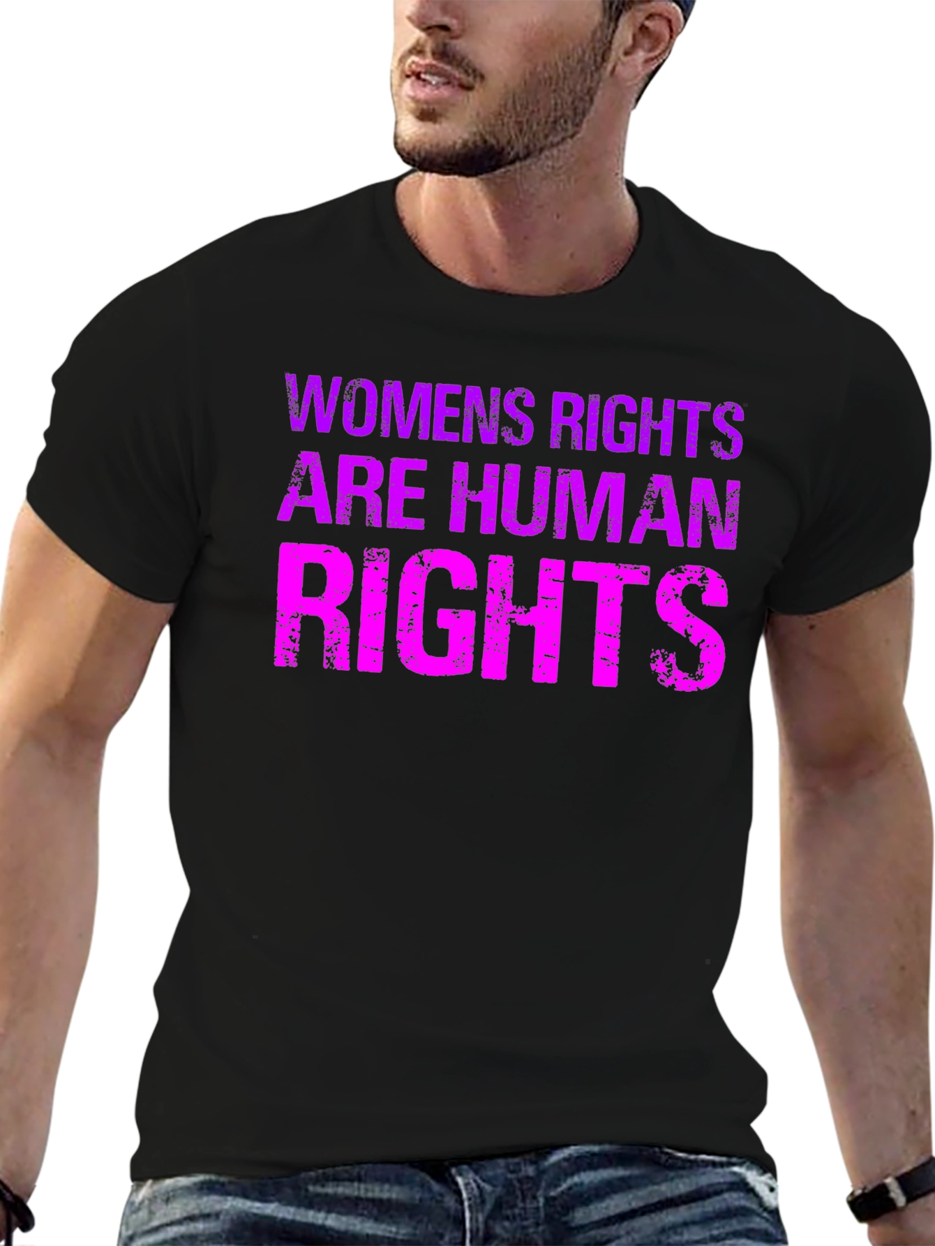 Black Women's Rights Are Human Rights Graphic Tee view 6