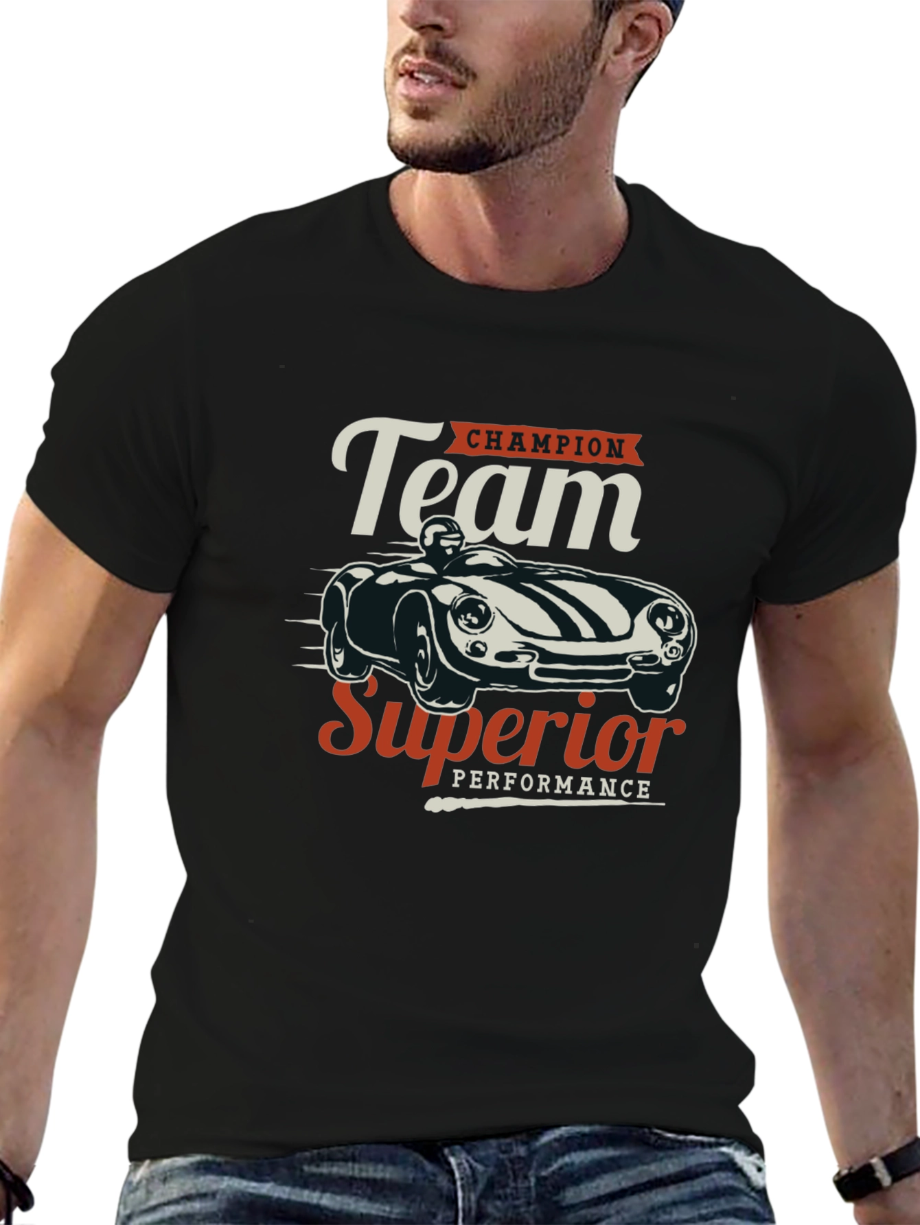 Black Team Champion Superior Performance Black T-Shirt view 6