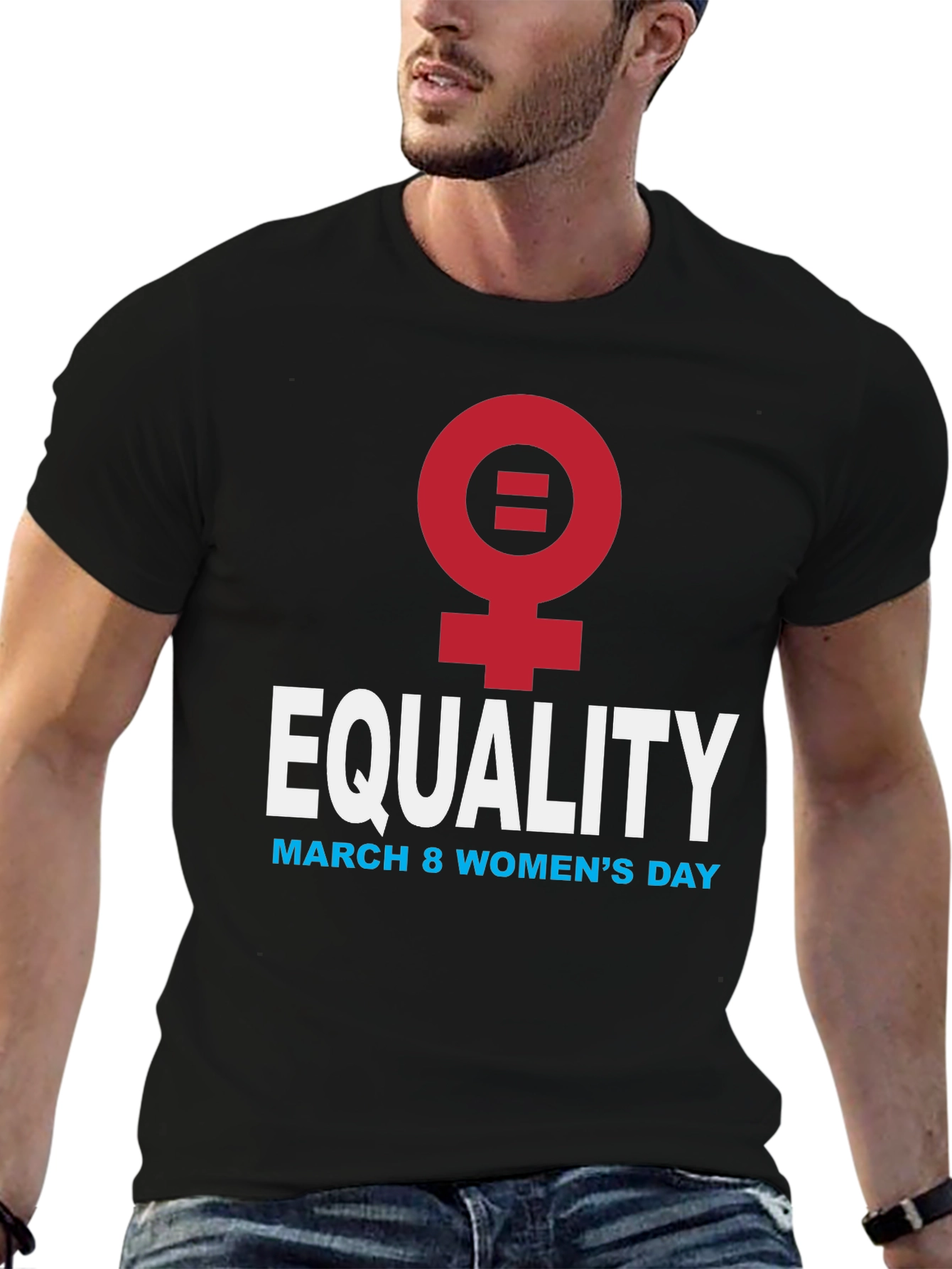 Black Equality Women's Day T-Shirt view 6