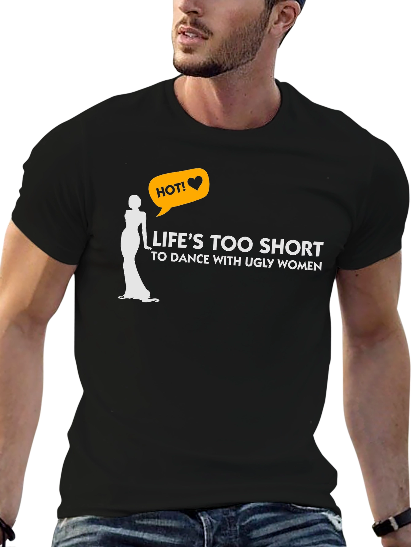 Black Life's Too Short Graphic T-Shirt view 6