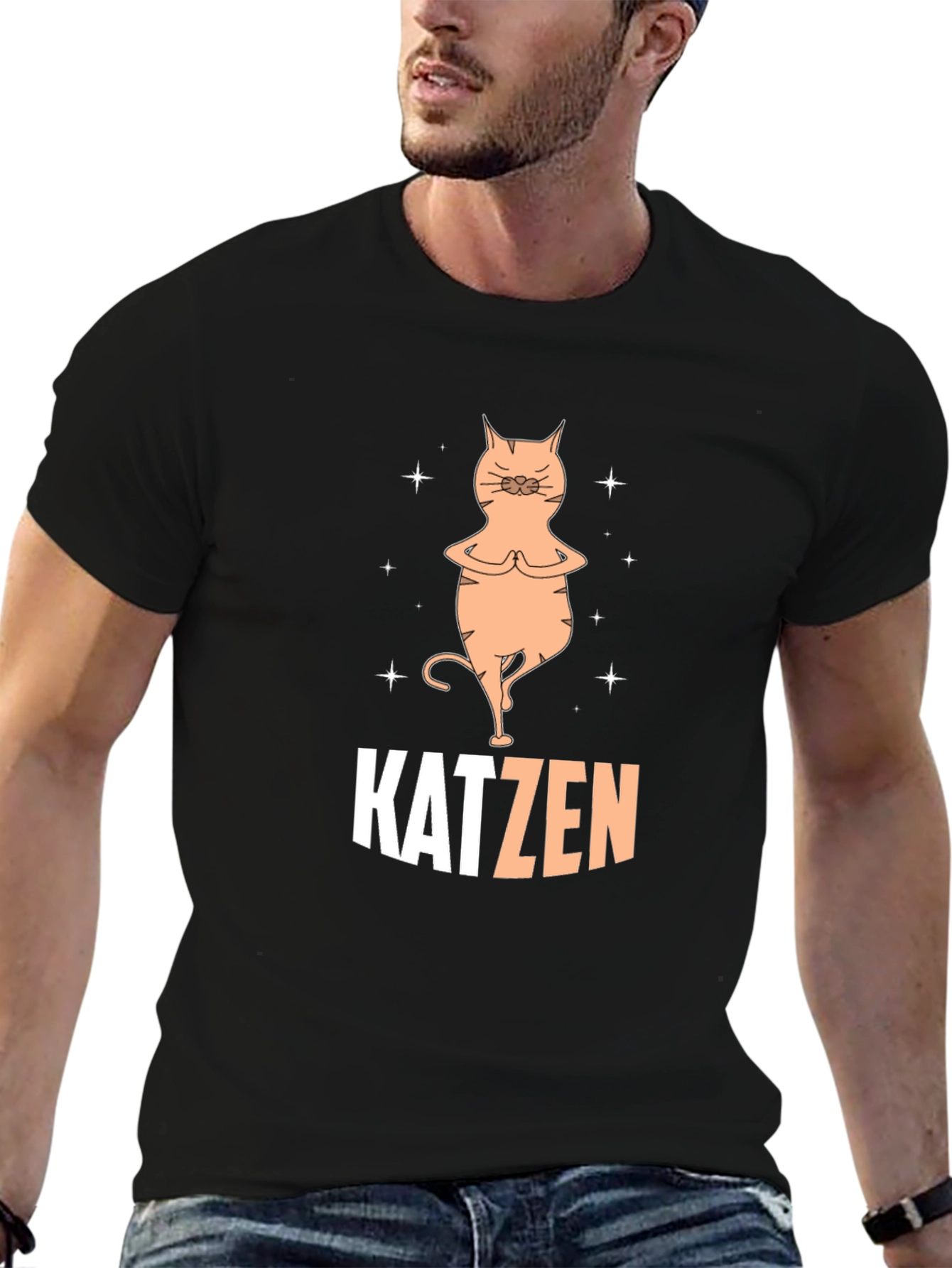 Black Katzen Yoga Black T-Shirt view 6