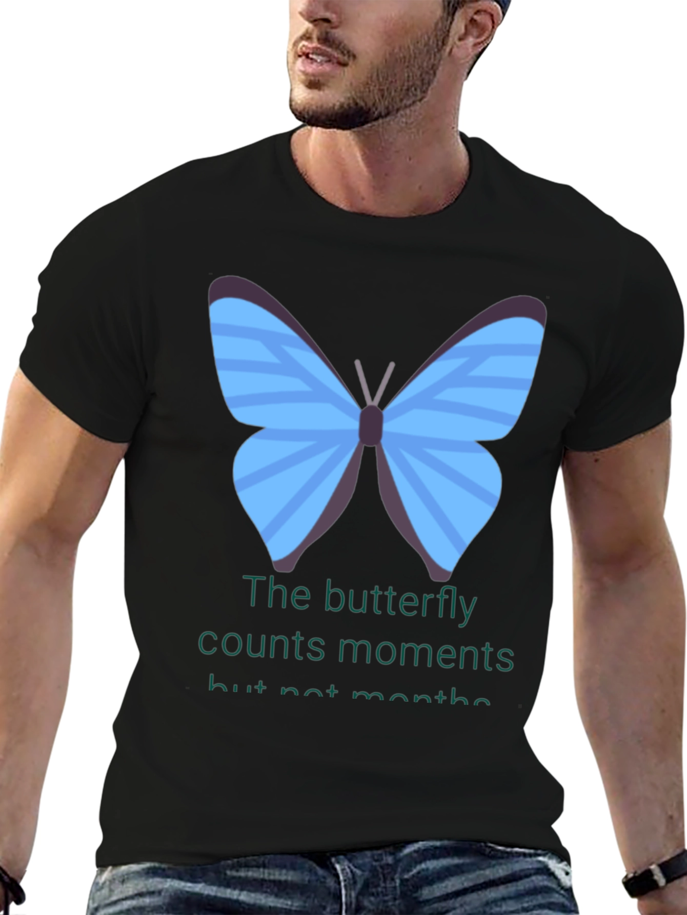 Black Butterfly Moments T-Shirt view 6
