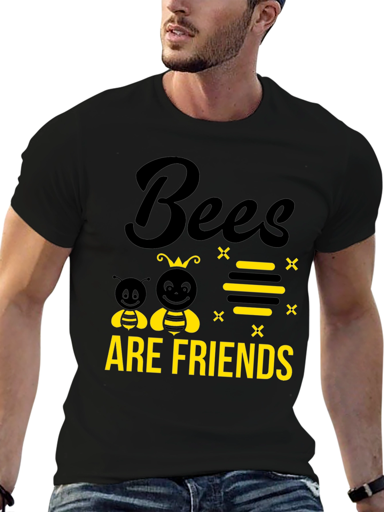 Bees Are Friends Graphic Tee - 6