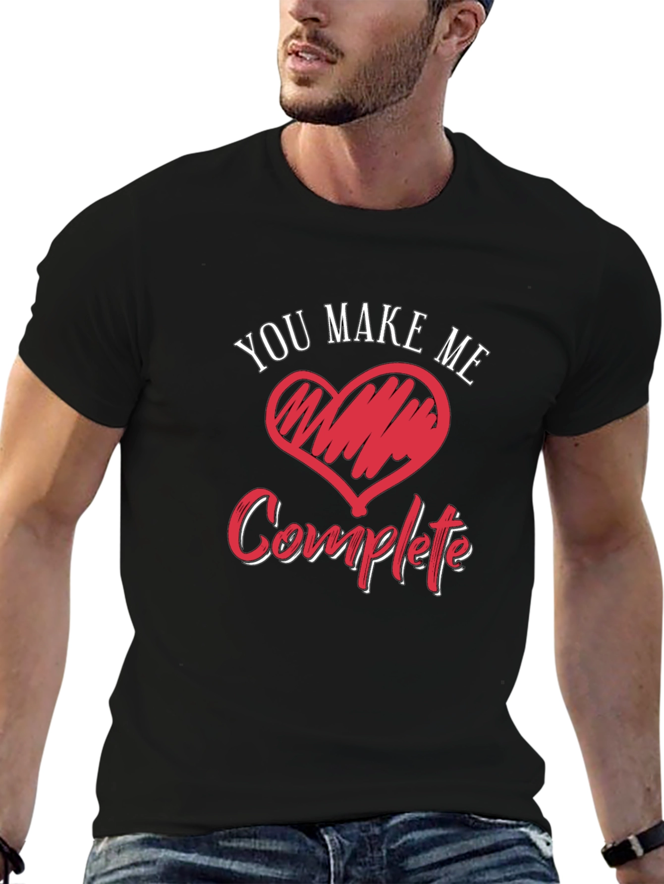 Black You Make Me Complete Graphic Tee view 6
