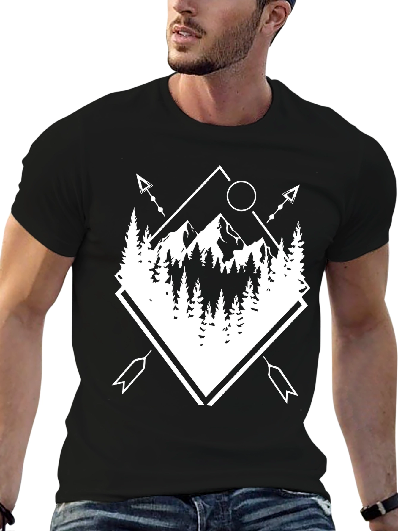 Black Mountain Graphic Tee: Nature Lover Apparel view 6