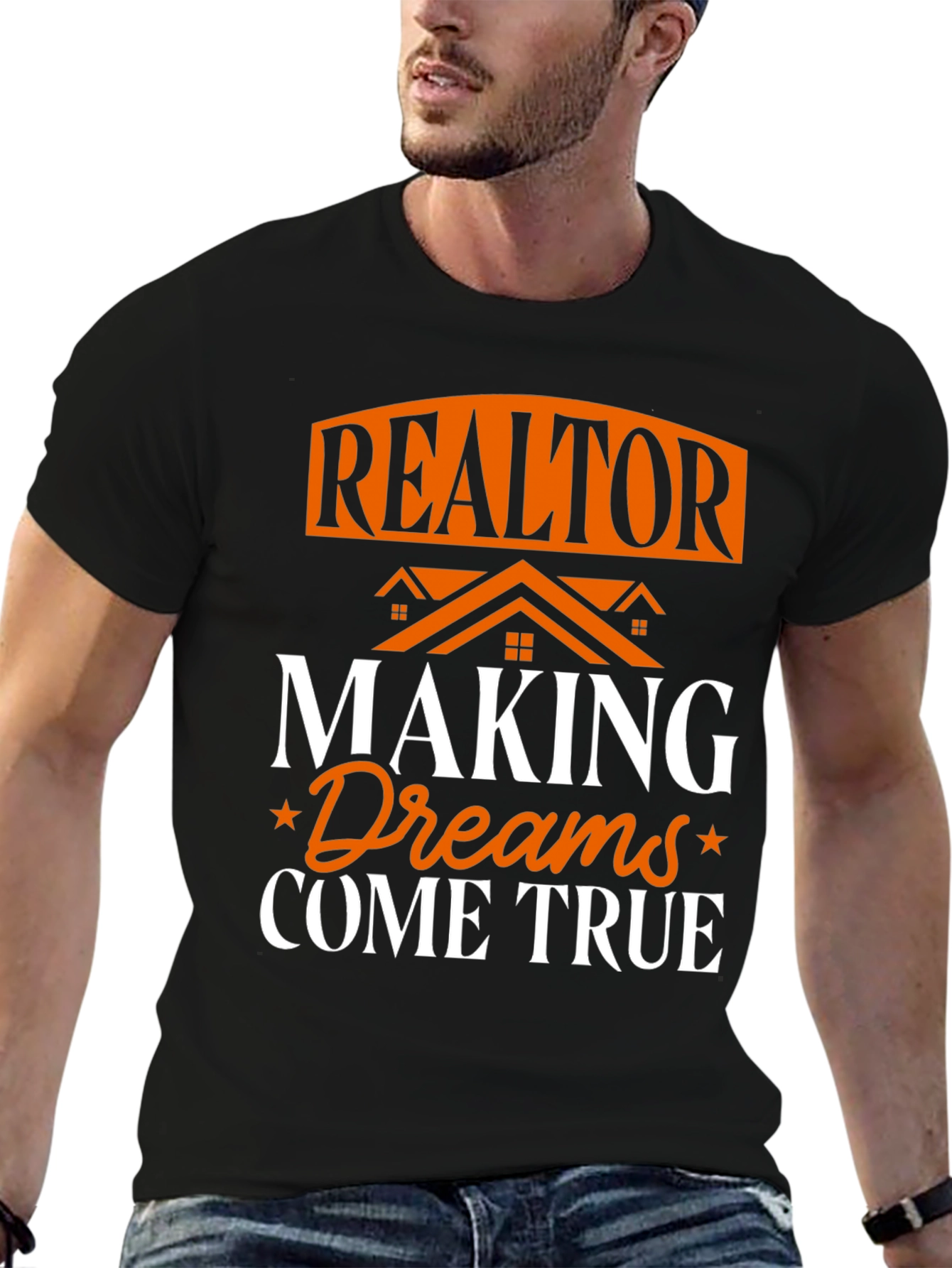 Black Realtor Making Dreams Come True Graphic T-Shirt view 6