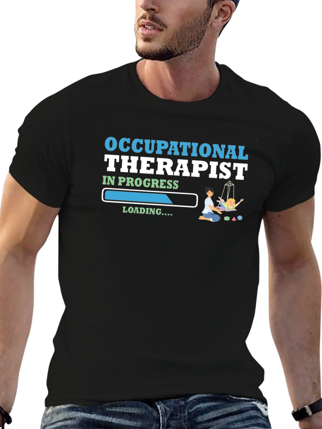 Black Occupational Therapist In Progress T-Shirt view 6