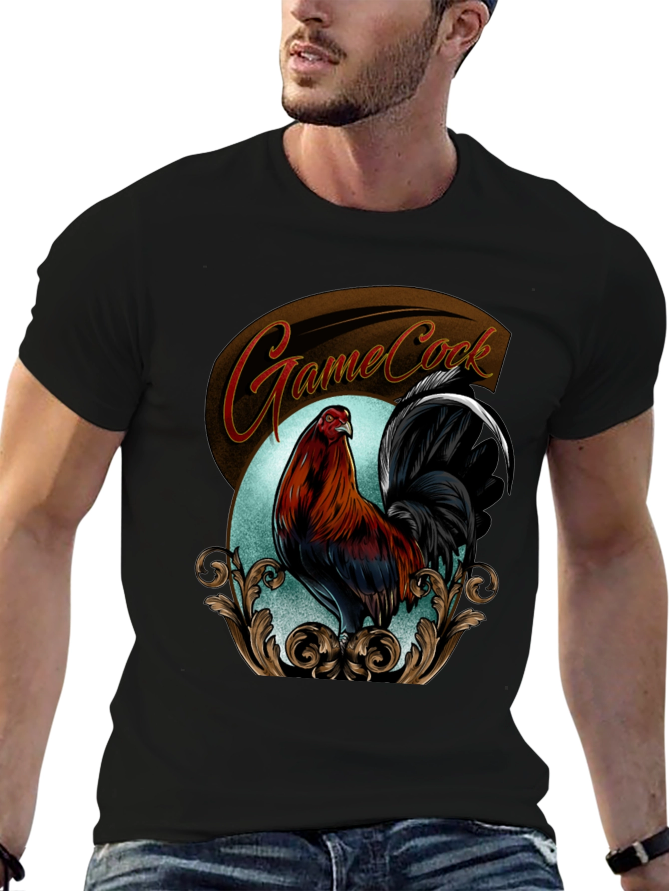 Black Gamecock Graphic T-Shirt view 6