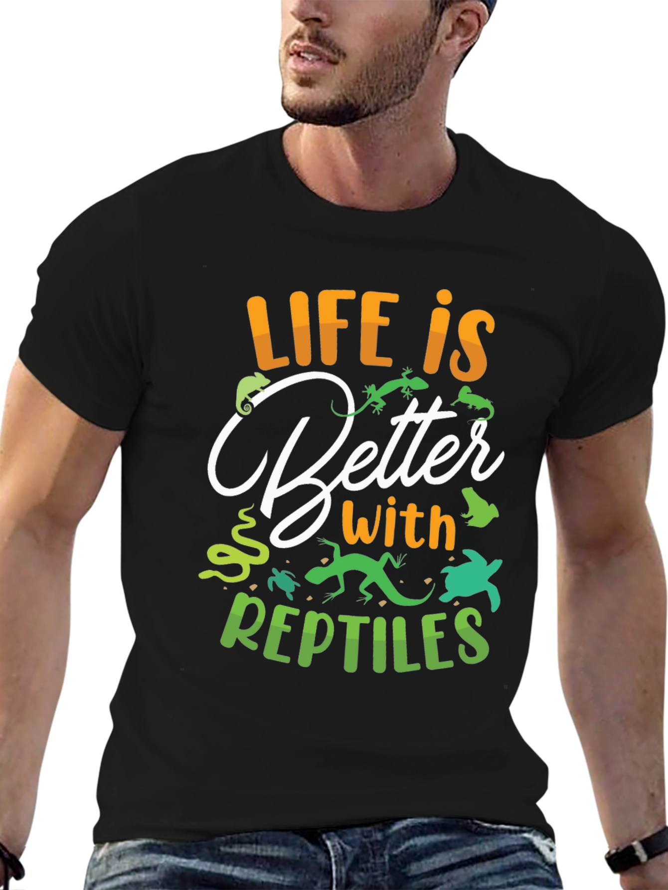 Reptile Lover T-Shirt - Life is Better - 6