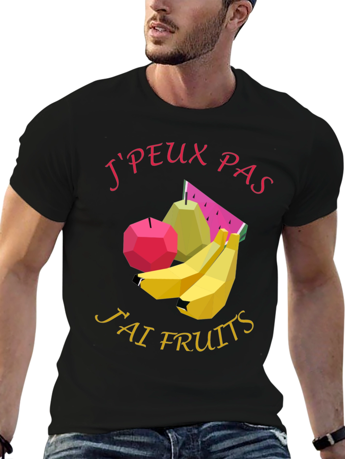 Black J'peux Pas J'ai Fruits Graphic Tee - Black view 6
