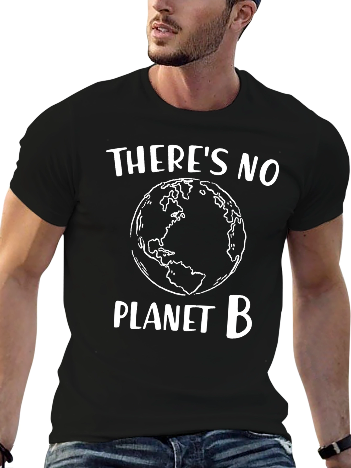 Black There's No Planet B T-Shirt view 6