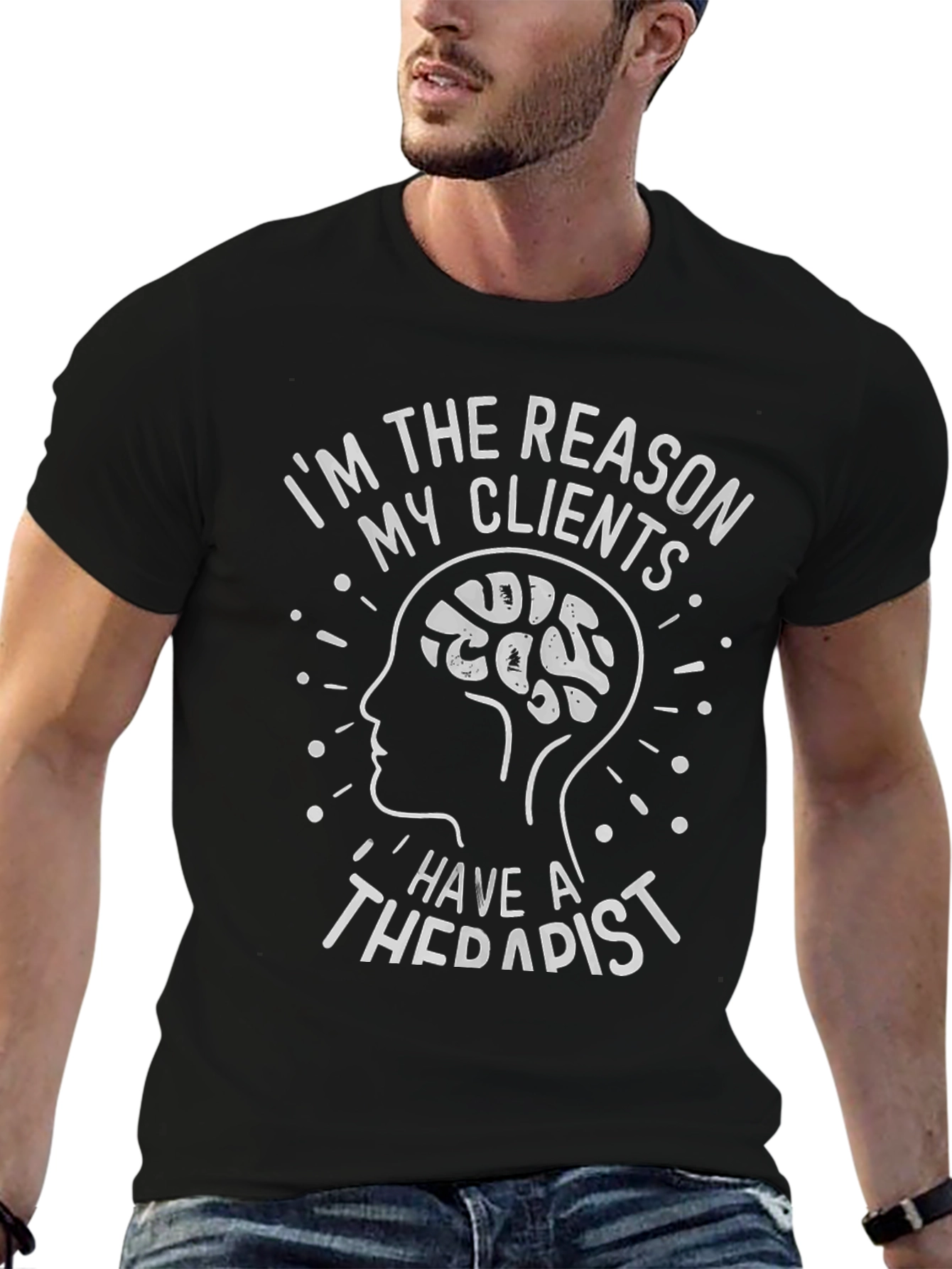 Black Therapist Humor T-Shirt - I'm the Reason My Clients... view 6
