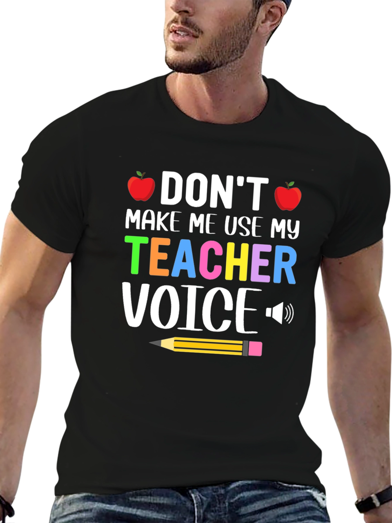 Black Teacher Voice T-Shirt view 6