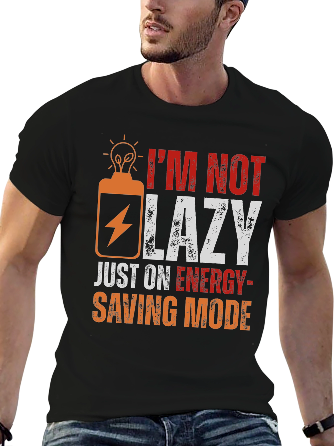 Funny Energy Saving Mode T-Shirt - 6