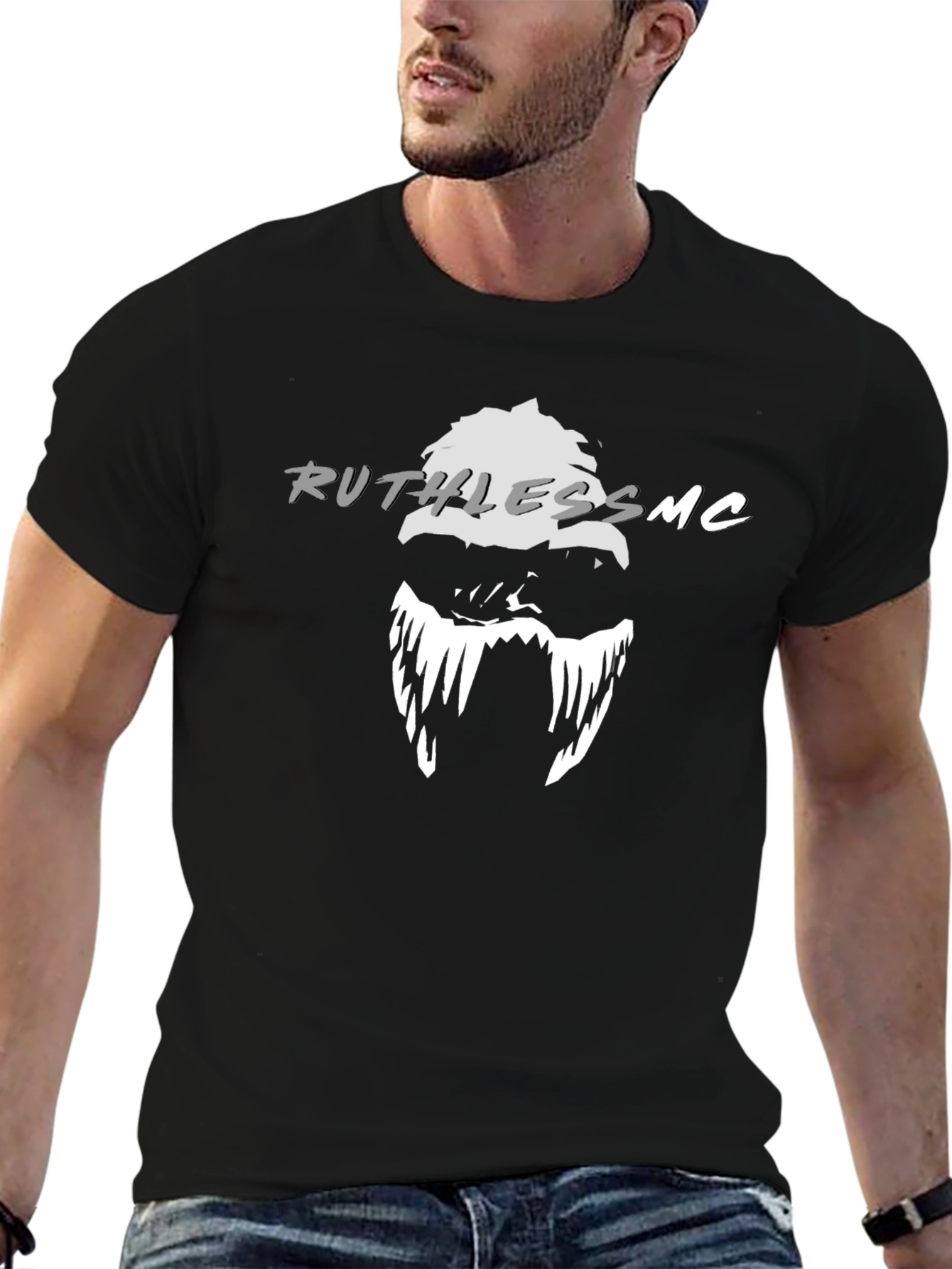 Black Ruthless MC Graphic T-Shirt view 6