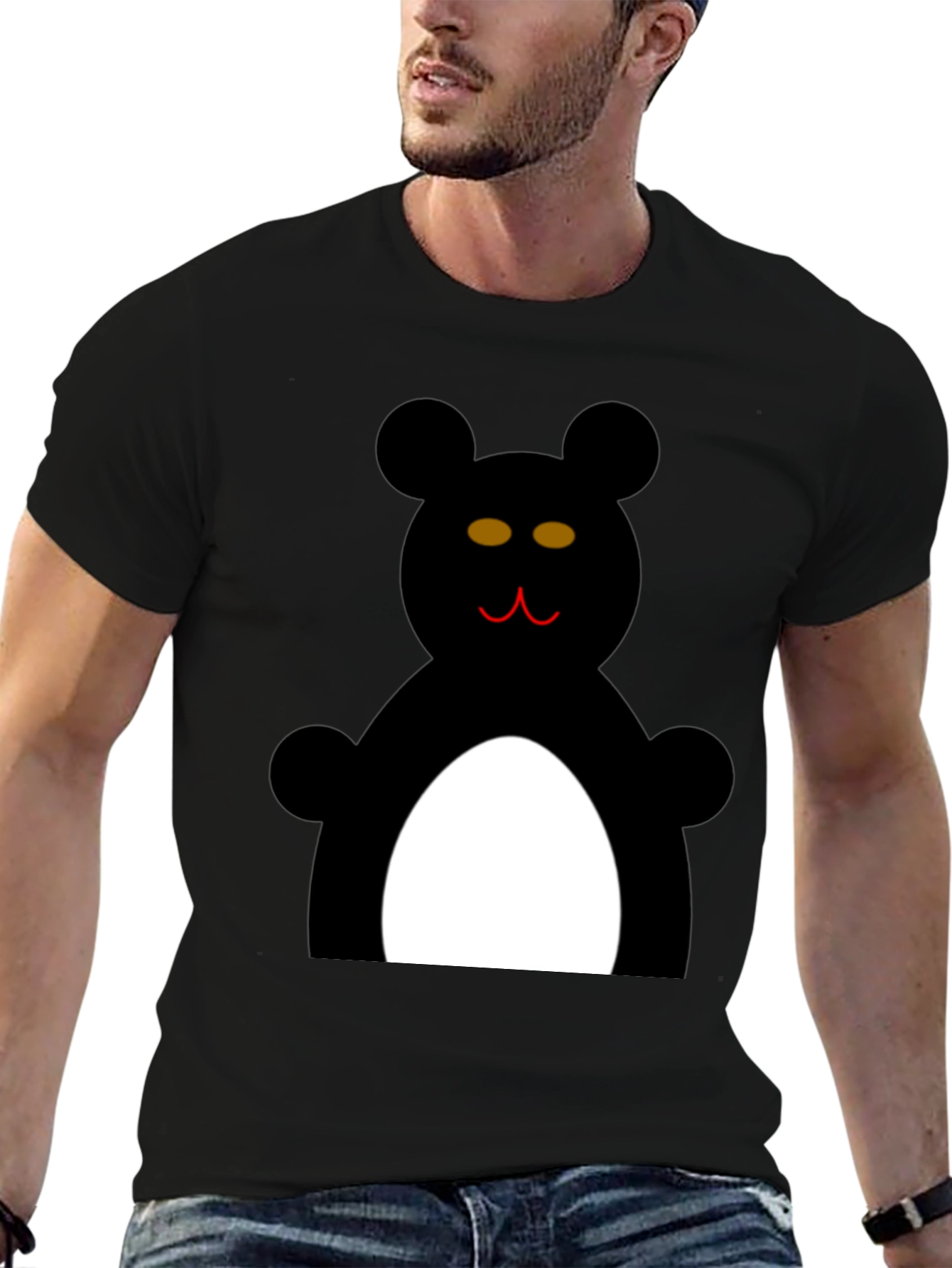 Black Black Bear Graphic T-Shirt view 6