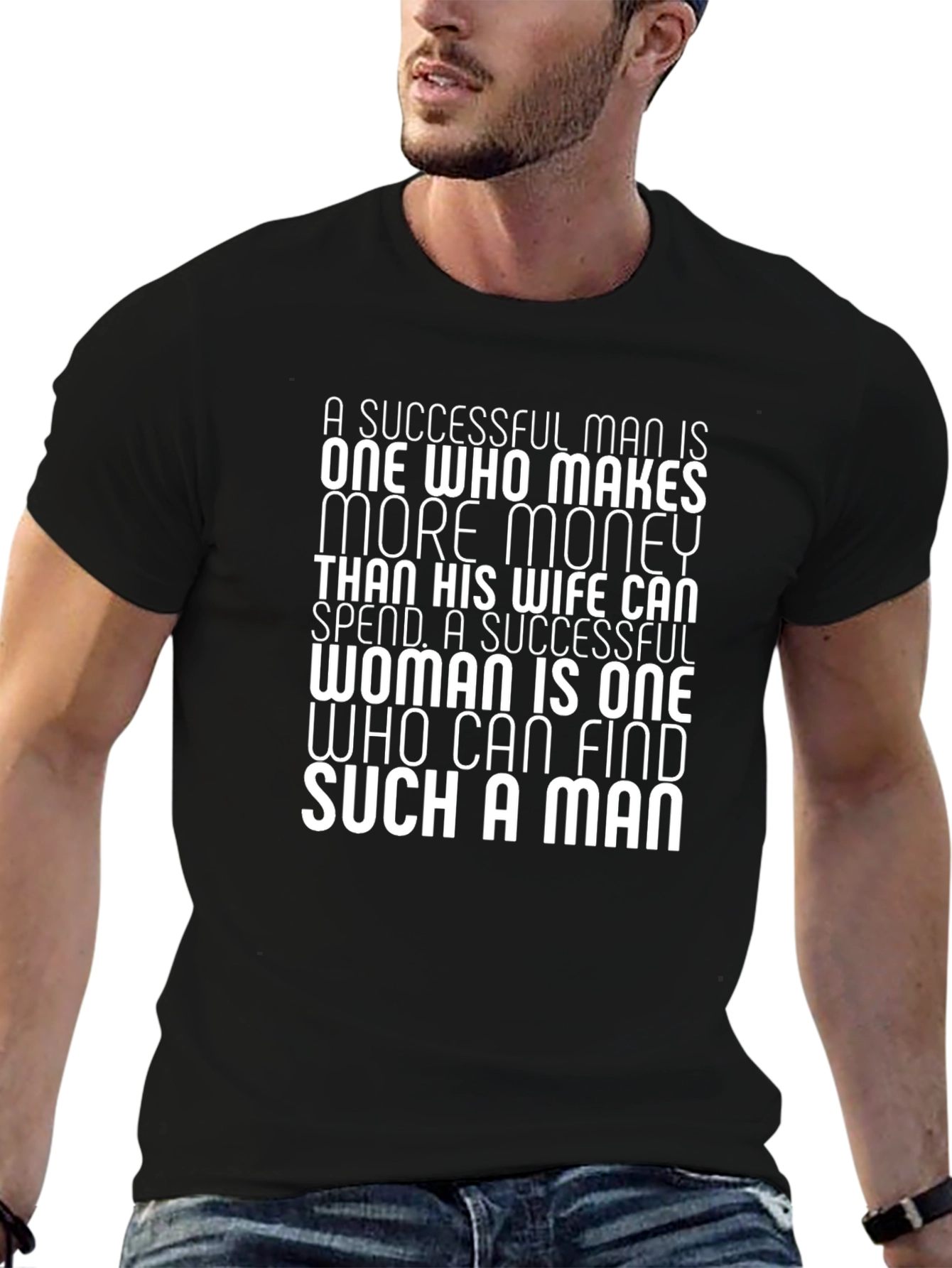 Black Successful Man/Woman Slogan Tee view 6