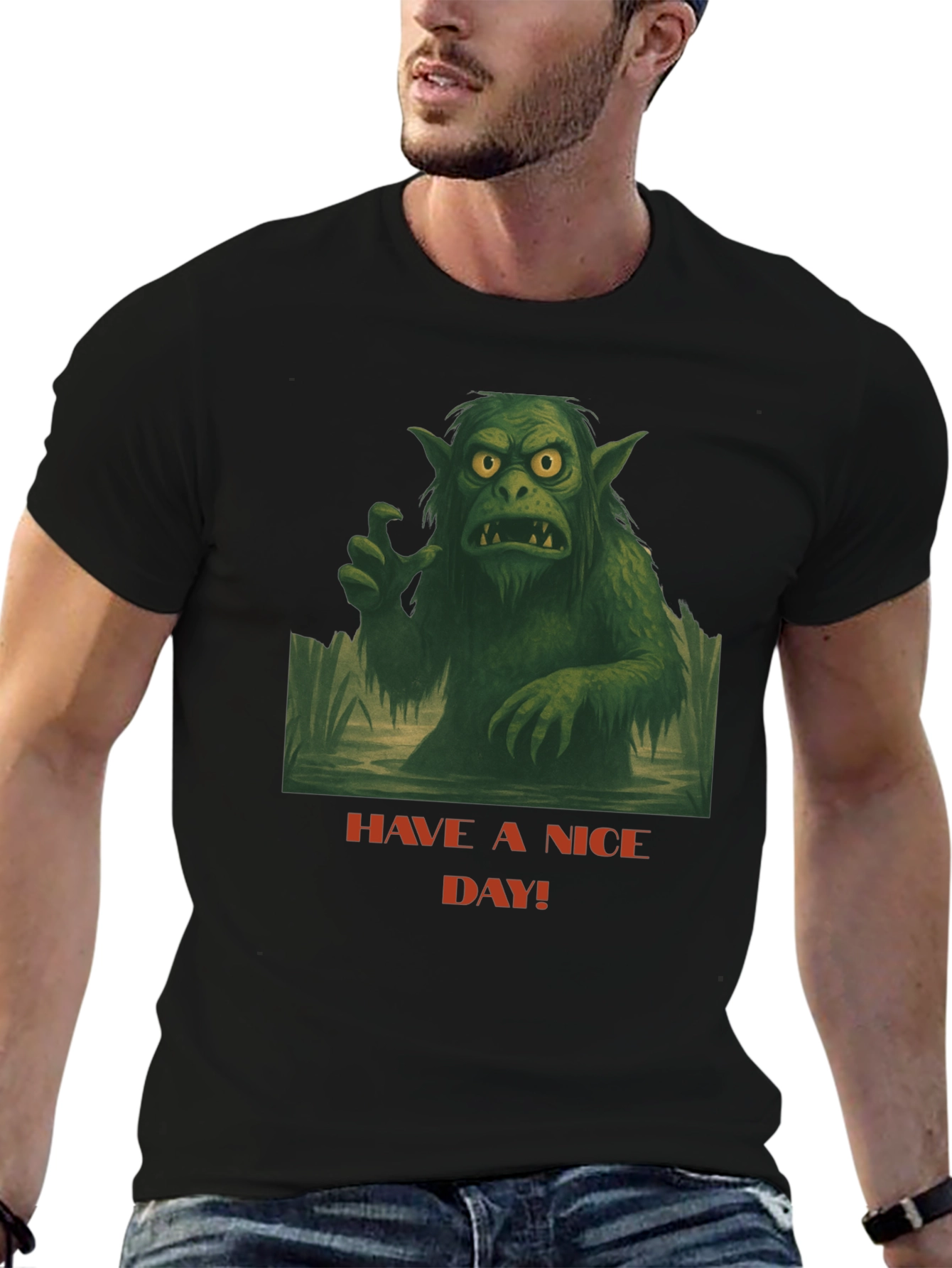 Black Swamp Monster Tee - Have A Nice Day! view 6