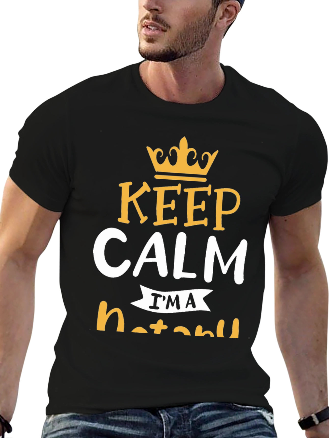 Black Keep Calm I'm A Hotaru T-Shirt view 6