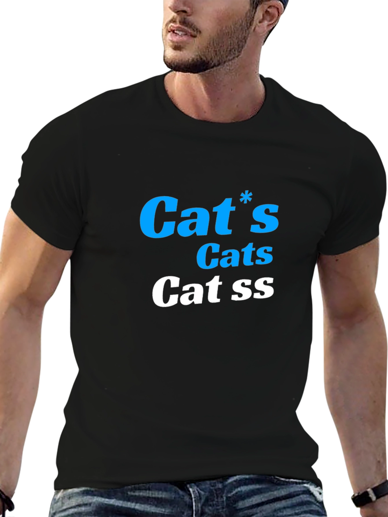 Black Cat's T-Shirt - Funny Graphic Tee view 6