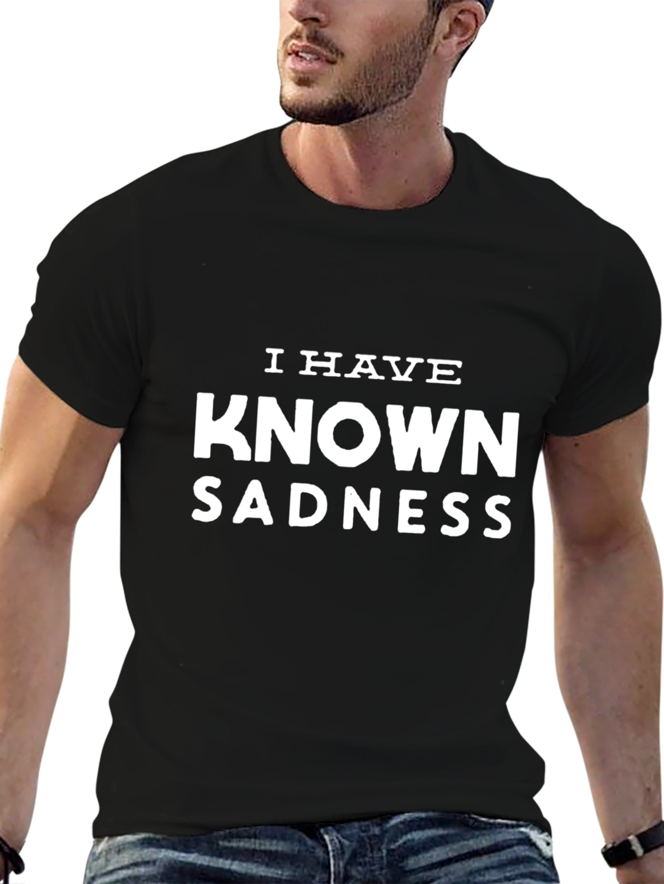 Black I Have Known Sadness Graphic Tee - Black T-Shirt view 6