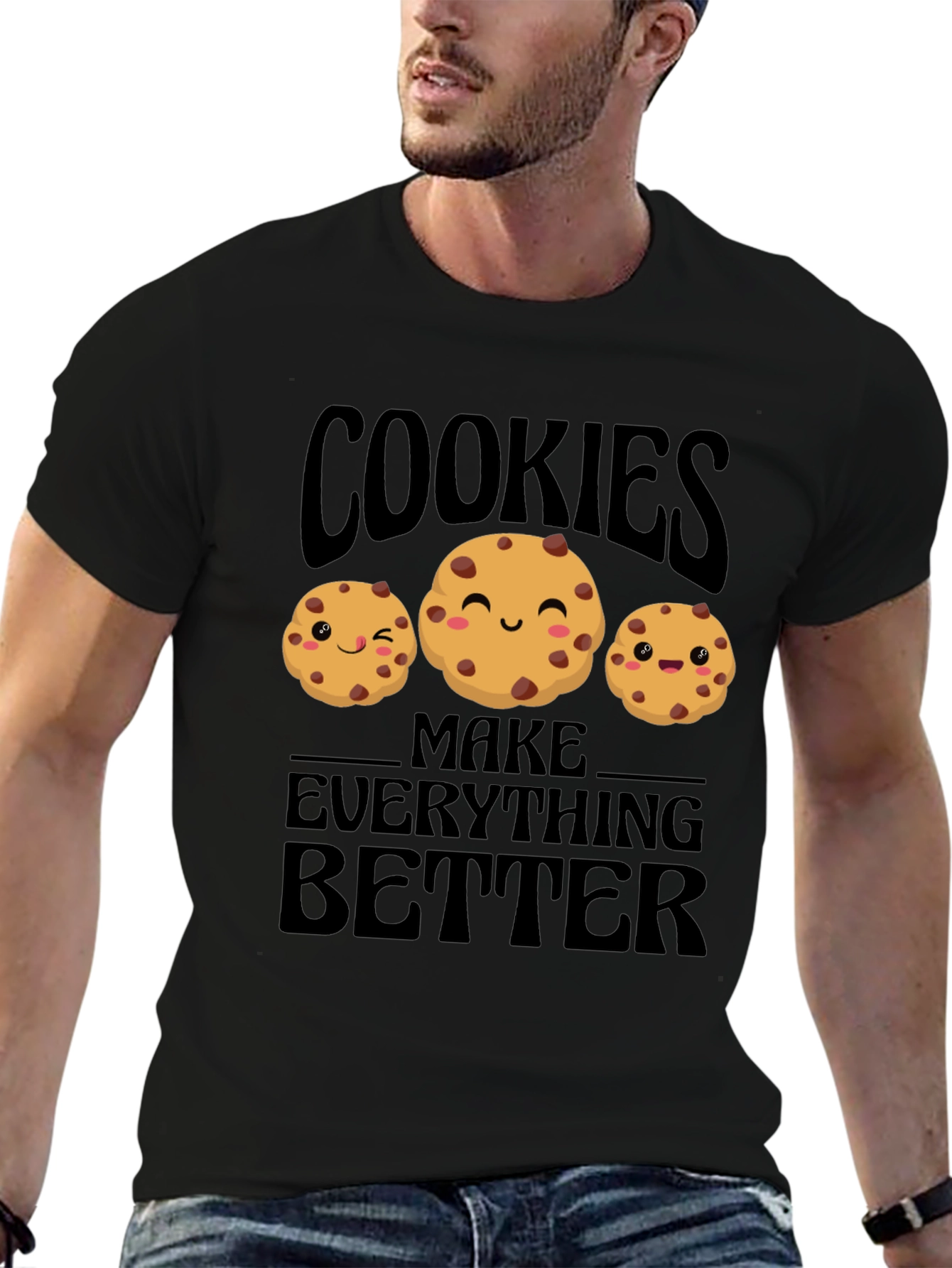 Black Cookies Make Everything Better T-Shirt view 6