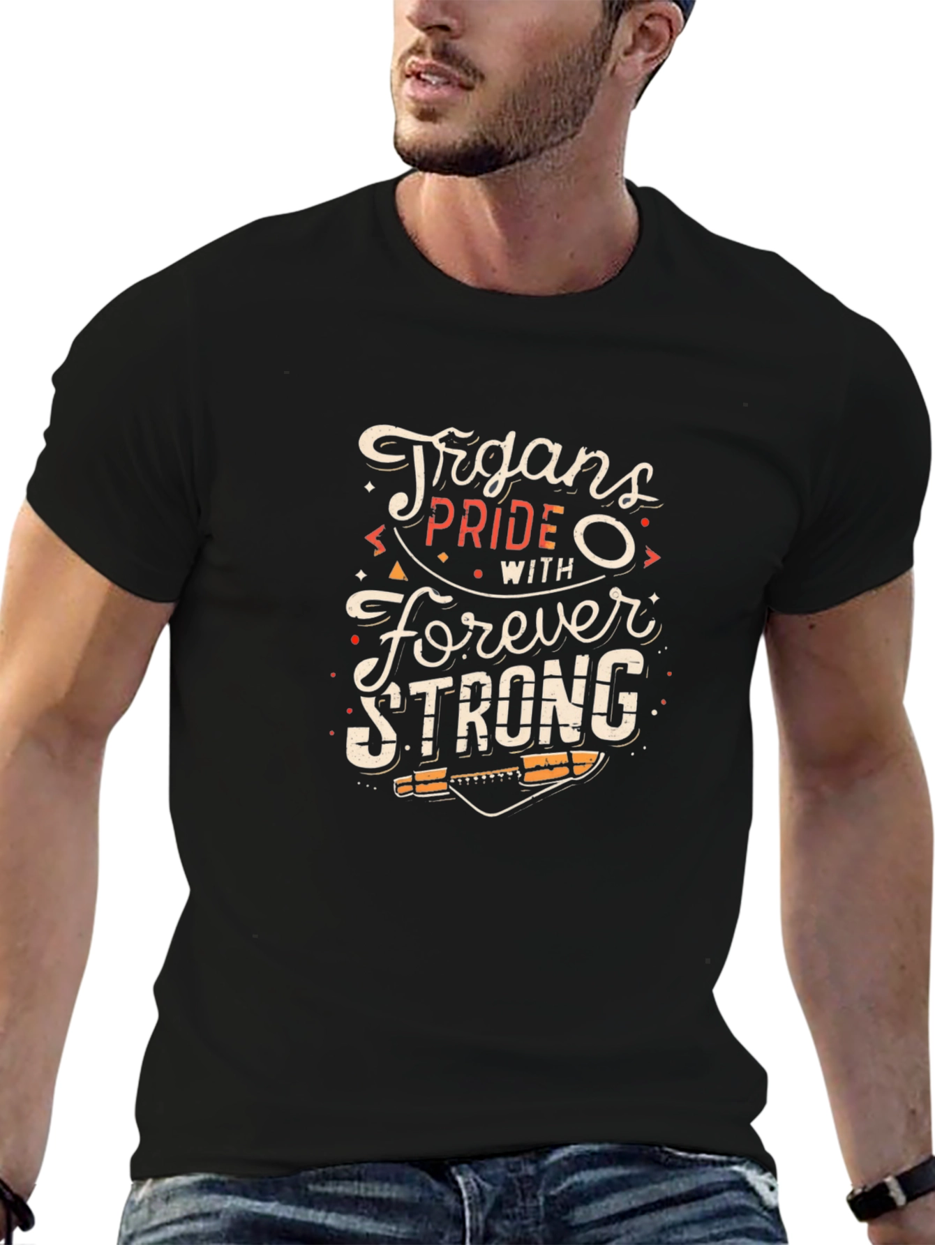 Black Organs Pride Forever Strong Black T-Shirt view 6