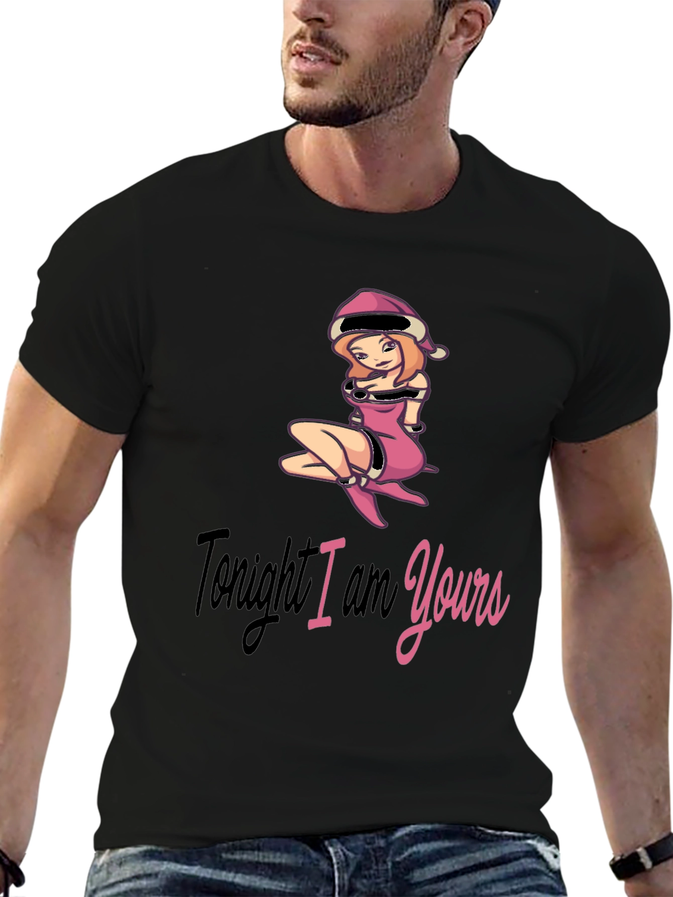 Black Tonight I am Yours T-Shirt view 6