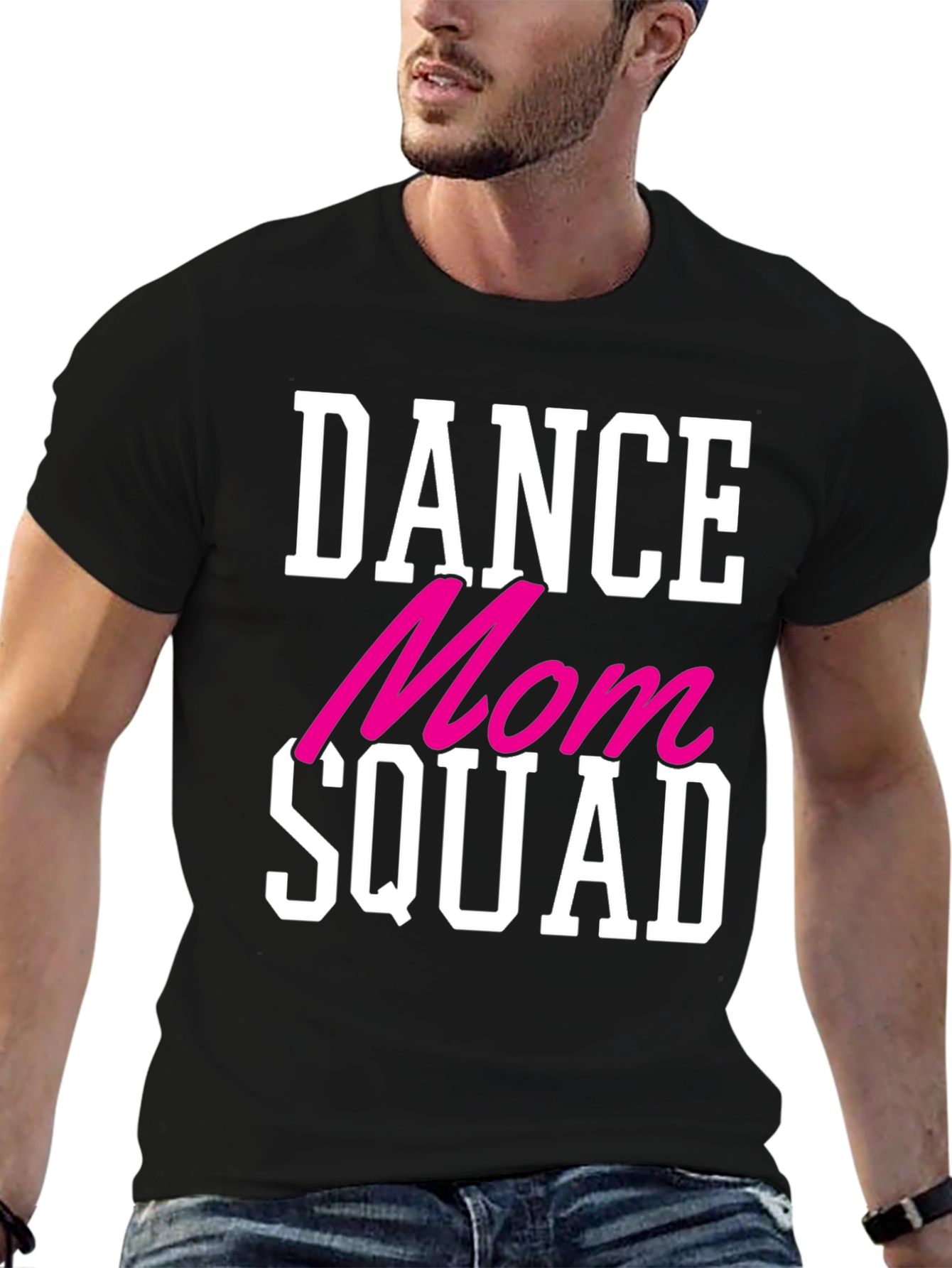 Black Dance Mom Squad T-Shirt - Cool Graphic Tee view 6